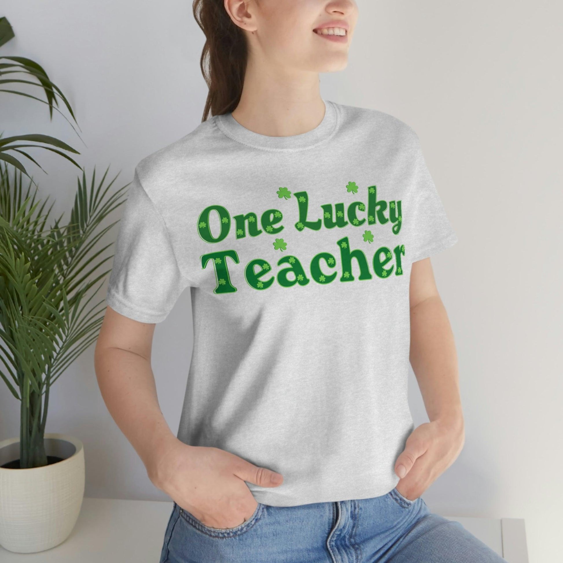 One Lucky Teacher Shirt feeling Lucky St Patrick's Day shirt - Funny St Paddy's day Funny Shirt - Giftsmojo