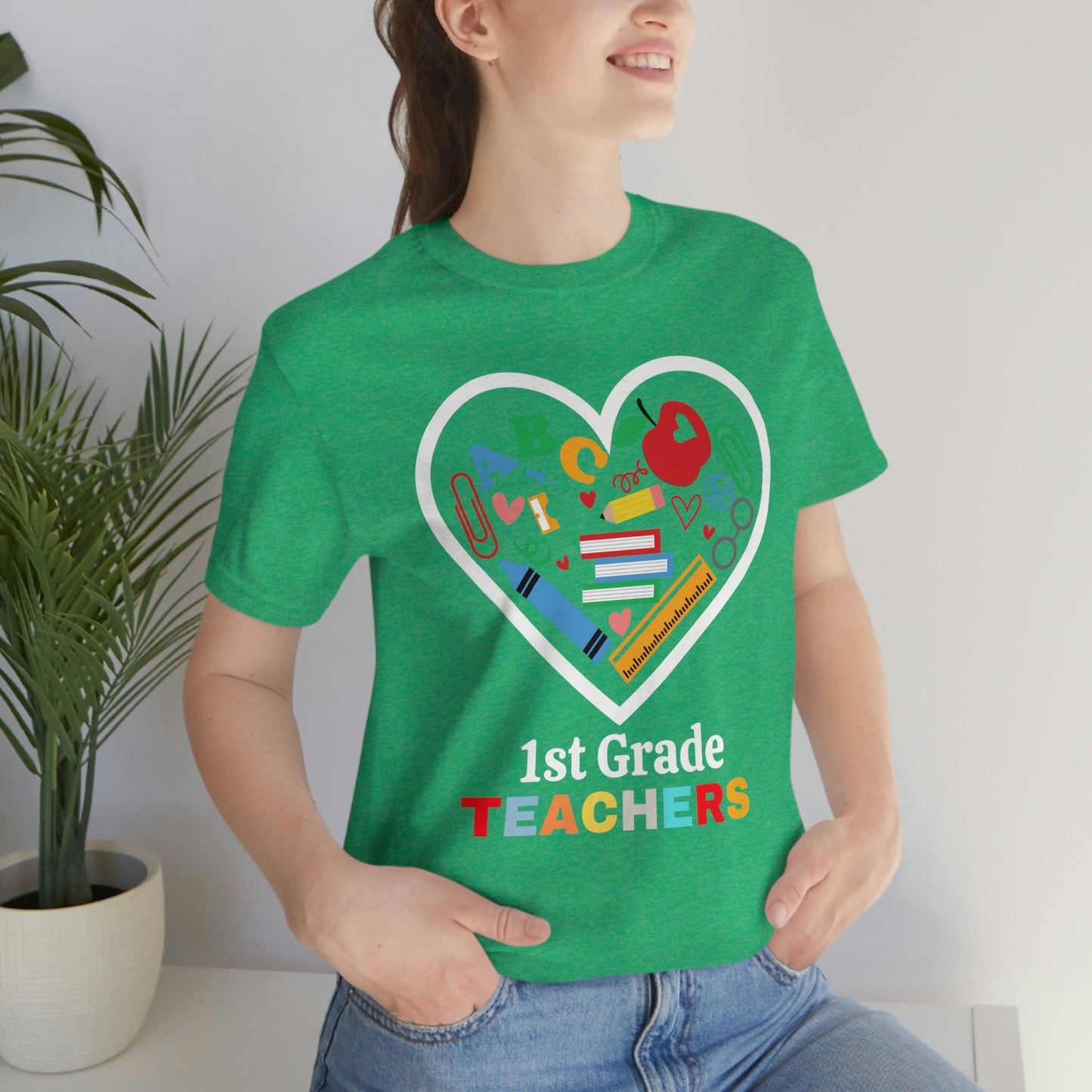 Love 1st Grade Teacher Shirt - Teacher Appreciation Shirt