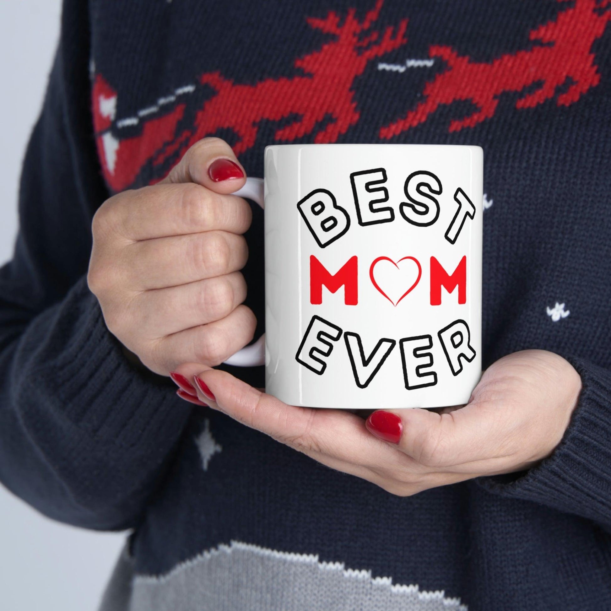 Best Mom Ever Mug, gift for mom on mothers day, Birthday gift for mom, gift for her, coffee mug for her, hot cocoa mug, gift for coffee lover - Giftsmojo