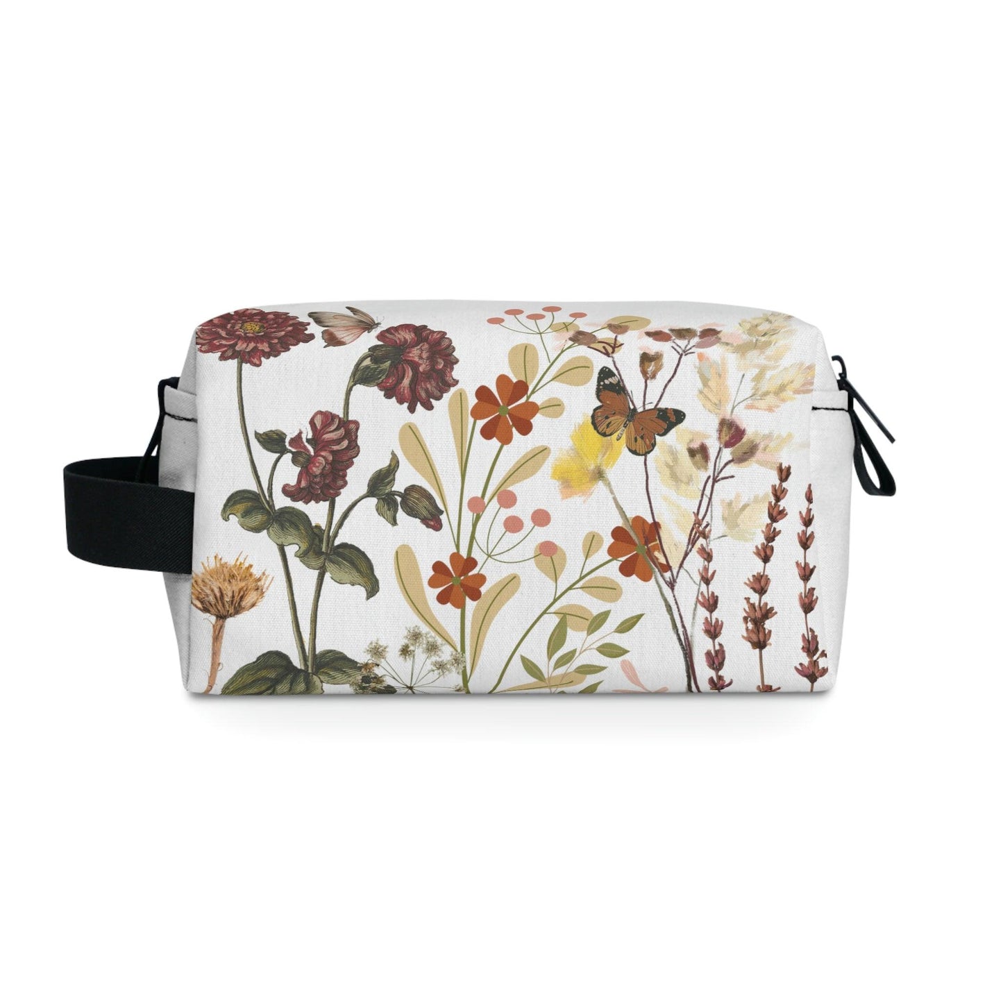 Floral Makeup Bag | flower makeup bag | Cosmetic Bag | floral Toiletry Bag Women | cute makeup bag | makeup pouch - Giftsmojo