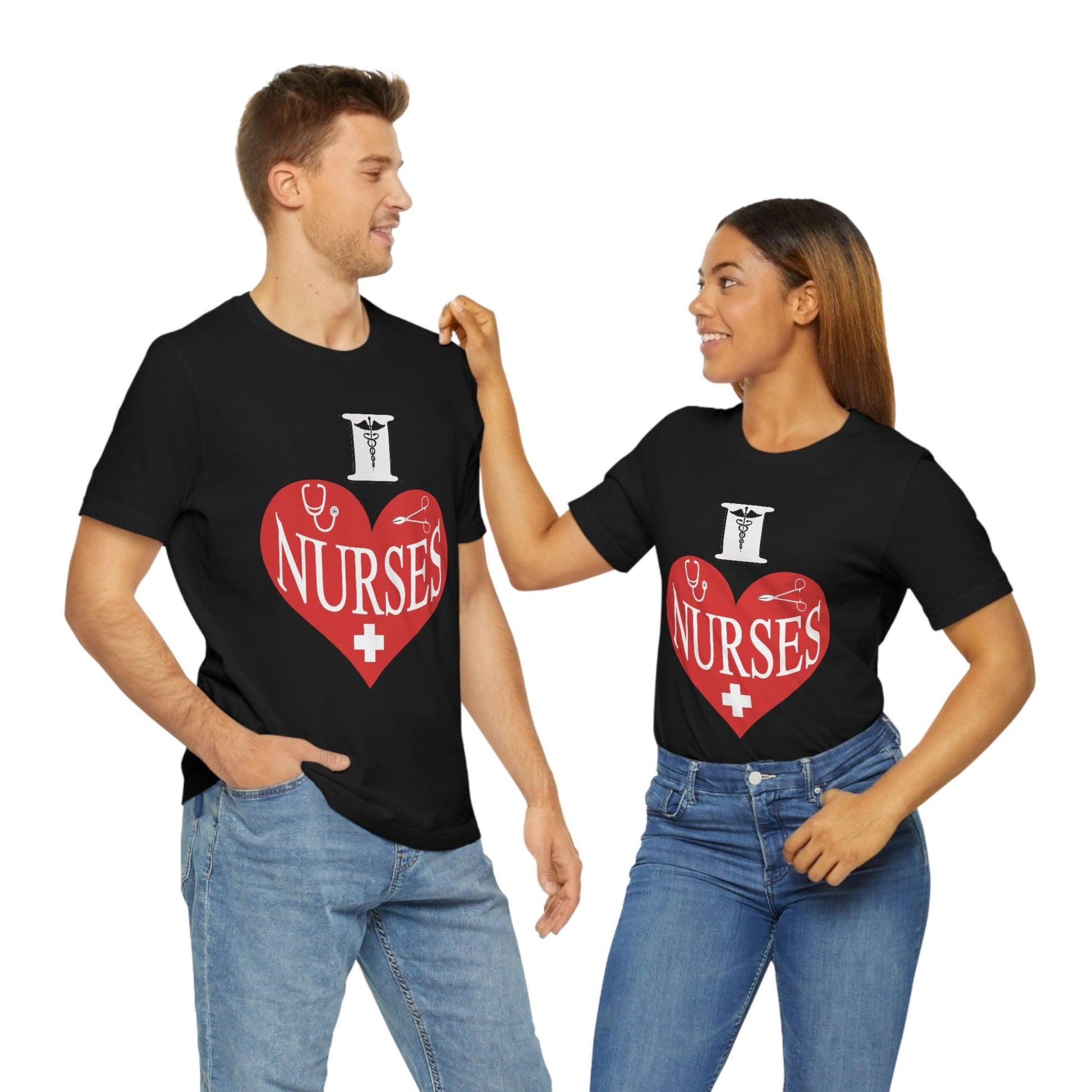 I love Nurses Tee - Giftsmojo