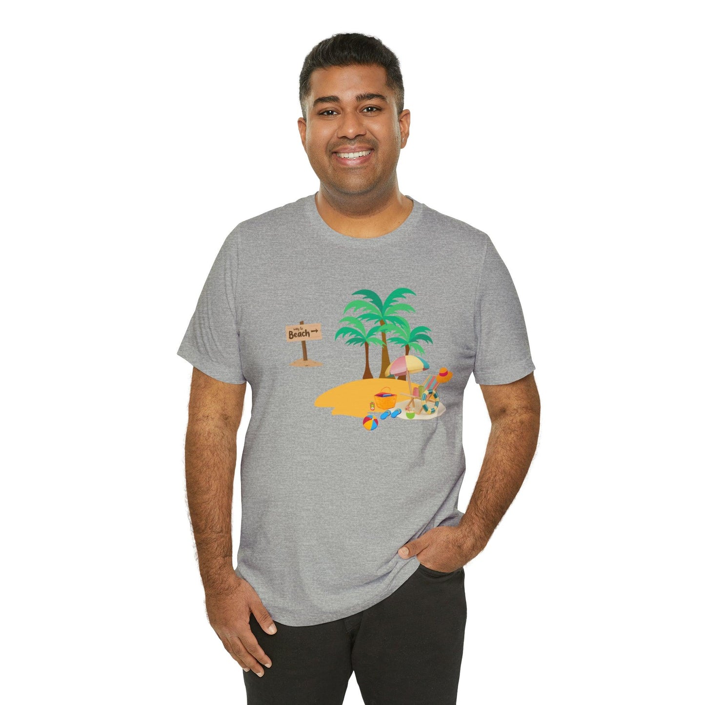 Beach shirt, Beach t-shirt, Summer shirt, Beachwear, Beach fashion, Tropical print, Trendy design, Stylish beach apparel