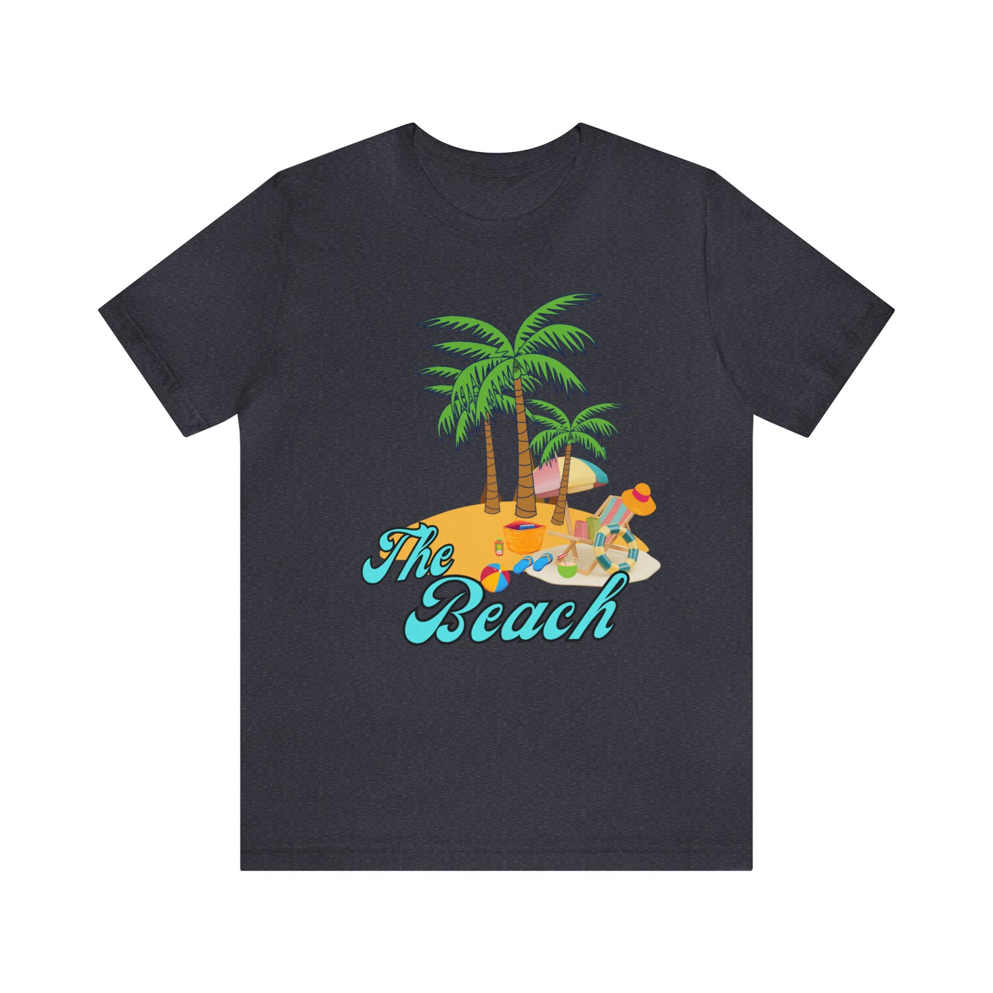 The Beach shirt, Beach t-shirt, Summer shirt, Beachwear, Beach fashion, Tropical print, Trendy design, Stylish beach apparel