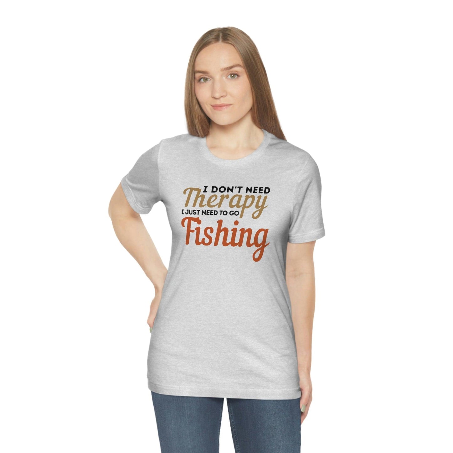 I don't need therapy I just need to go Fishing, fishing shirt, dad shirt, dad gift, gift for outdoor lover, fishing gift nature lover shirt - Giftsmojo