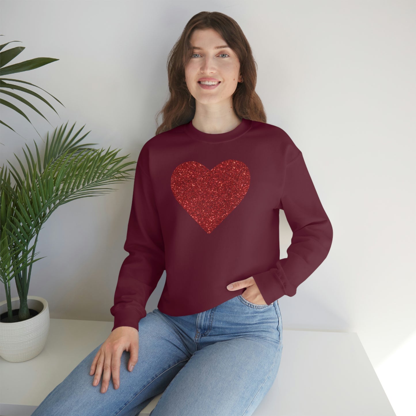 Heart Sweatshirt Love sweatshirt Love Shirt Cute Love Shirt with Heart Valentine sweatshirt - Matching Love shirt Girlfriend gift Boyfriend