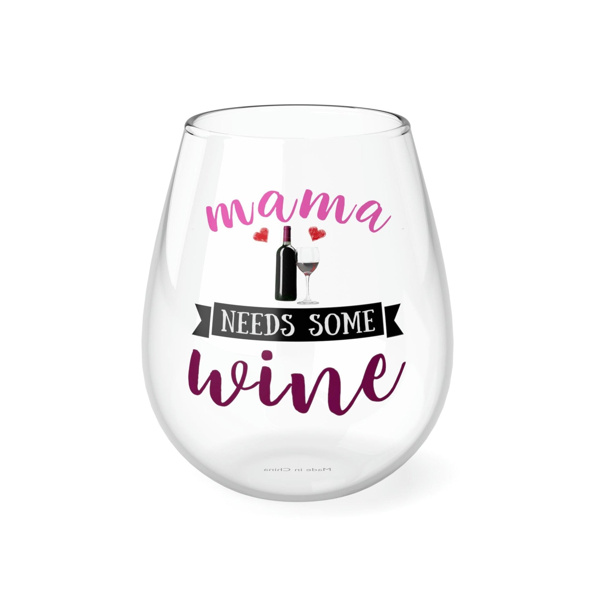 Gift for Mom Mom wine glass Mama Needs Some Wine Glass - Mother's Day Wine glass - Giftsmojo