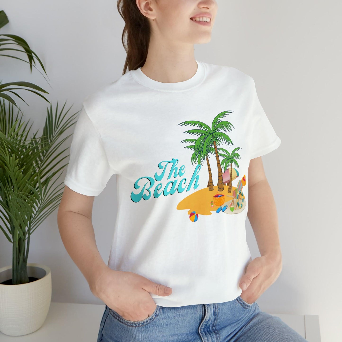 The Beach shirt, Beach t-shirt, Summer shirt, Beachwear, Beach fashion, Tropical print, Trendy design, Stylish beach apparel - Giftsmojo