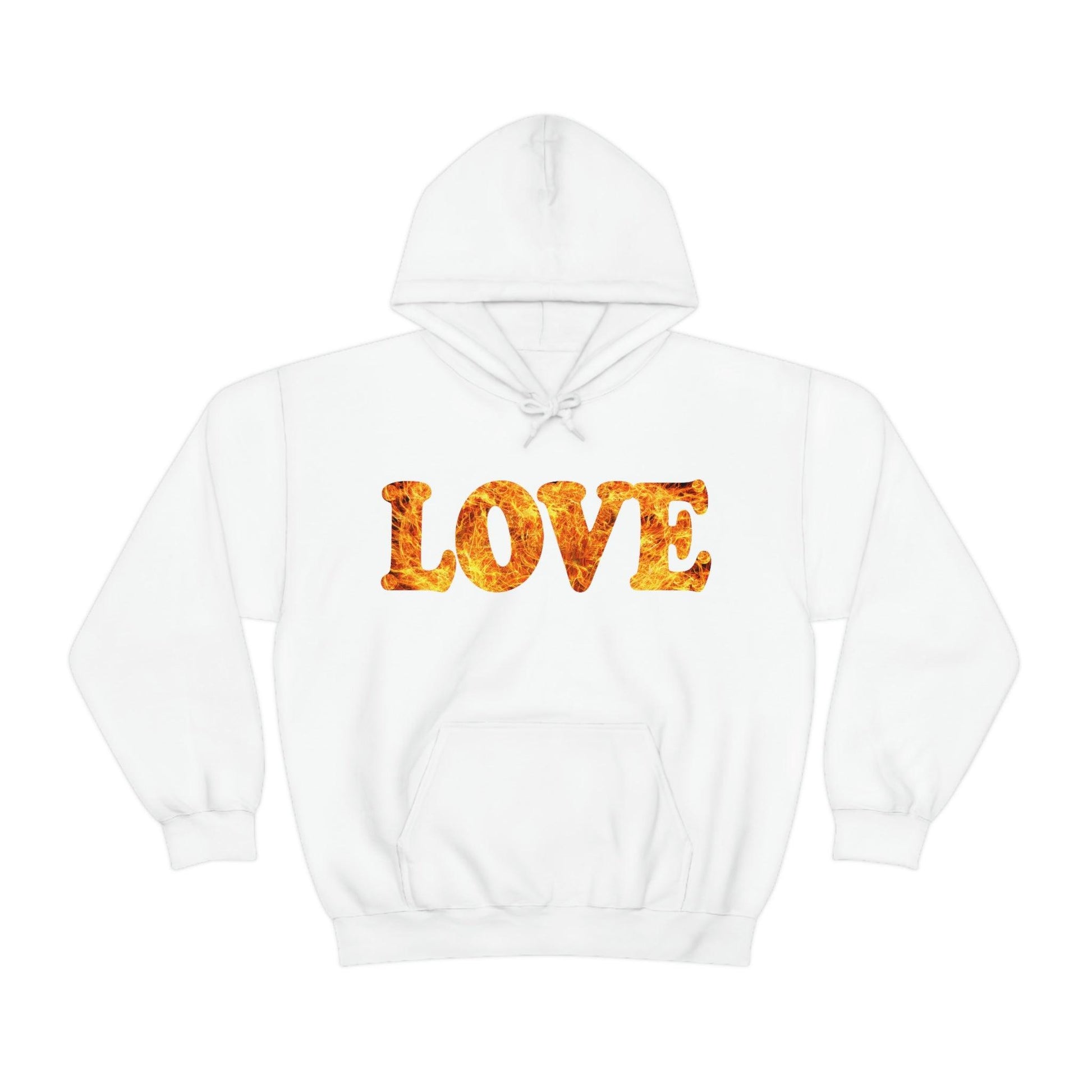 Love Fire Hooded Sweatshirt - Giftsmojo