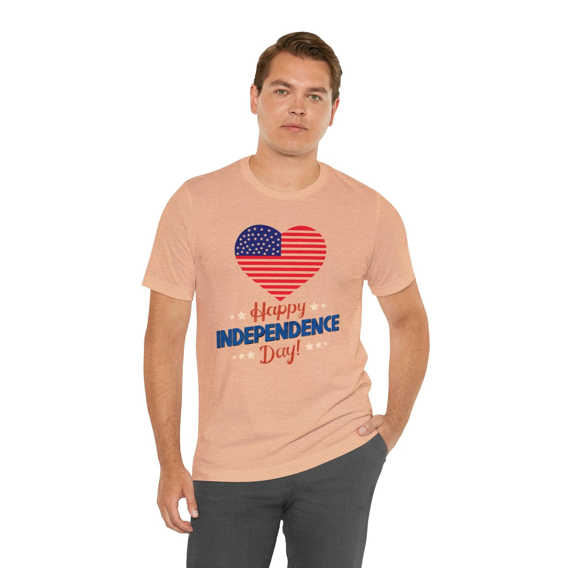 Happy Independence Day shirt, American flag shirt, Red, white, and blue shirt, Patriotic shirt, USA shirt - Giftsmojo