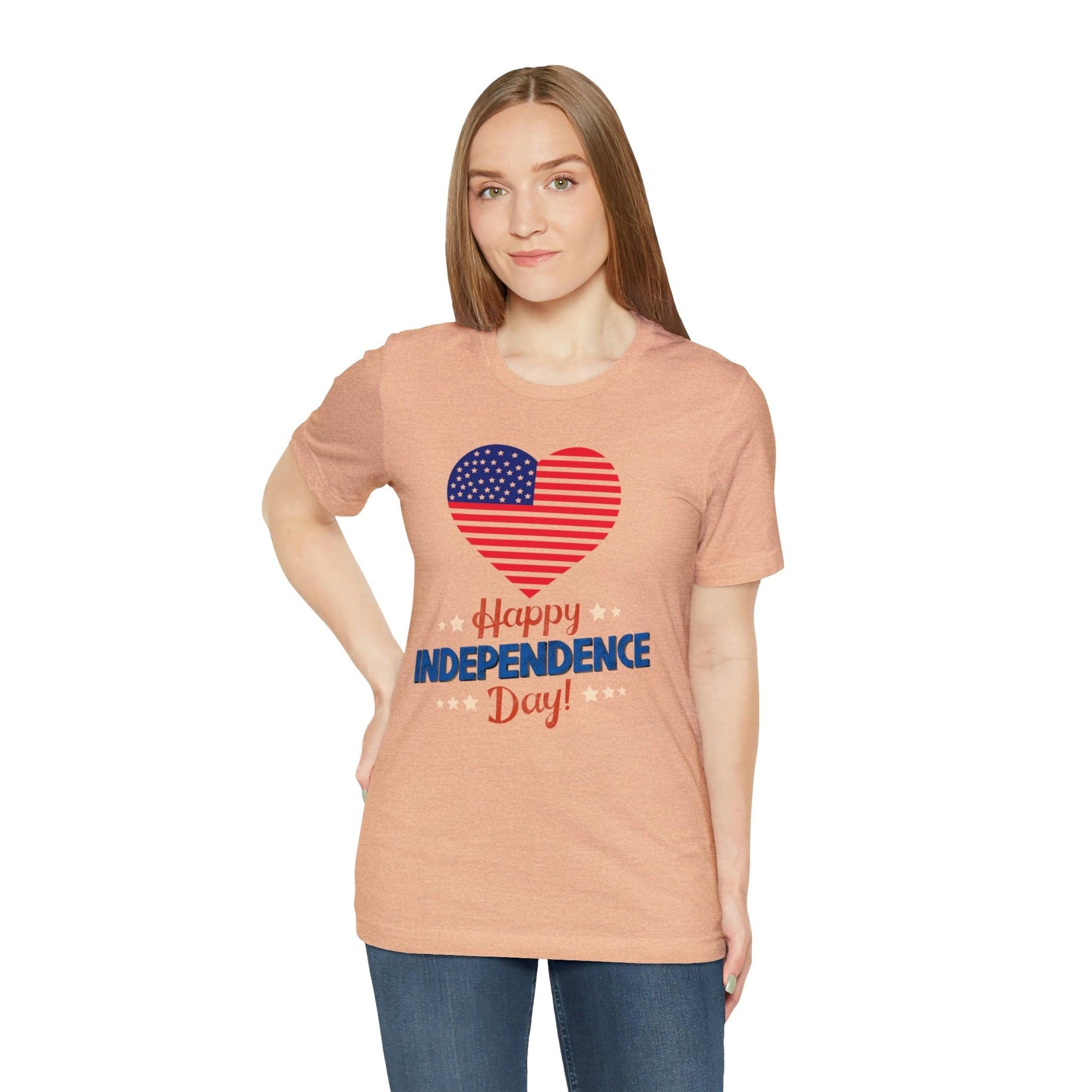 Happy Independence Day shirt, American flag shirt, Red, white, and blue shirt, Patriotic shirt, USA shirt - Giftsmojo