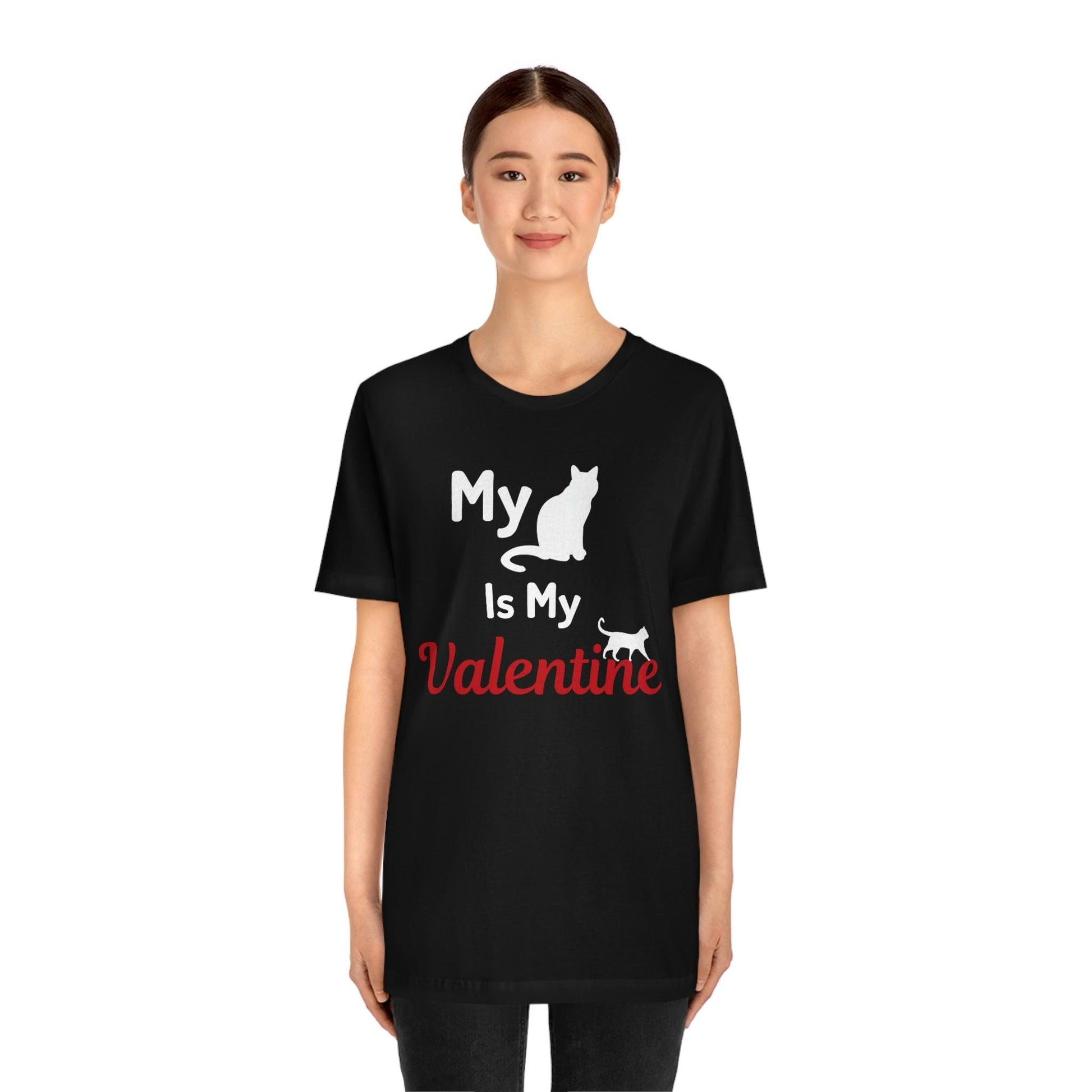 My Cat is My Valentine, Pet lover Valentine shirt - Cute cat lover shirt - gift for cat lovers - Giftsmojo