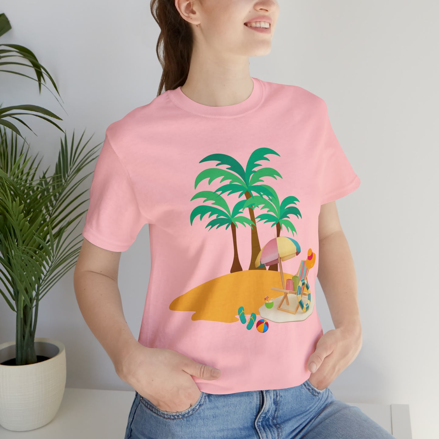 Beach shirt, Beach t-shirt, Summer shirt, Beachwear, Beach fashion, Tropical print, Trendy design, Stylish beach apparel