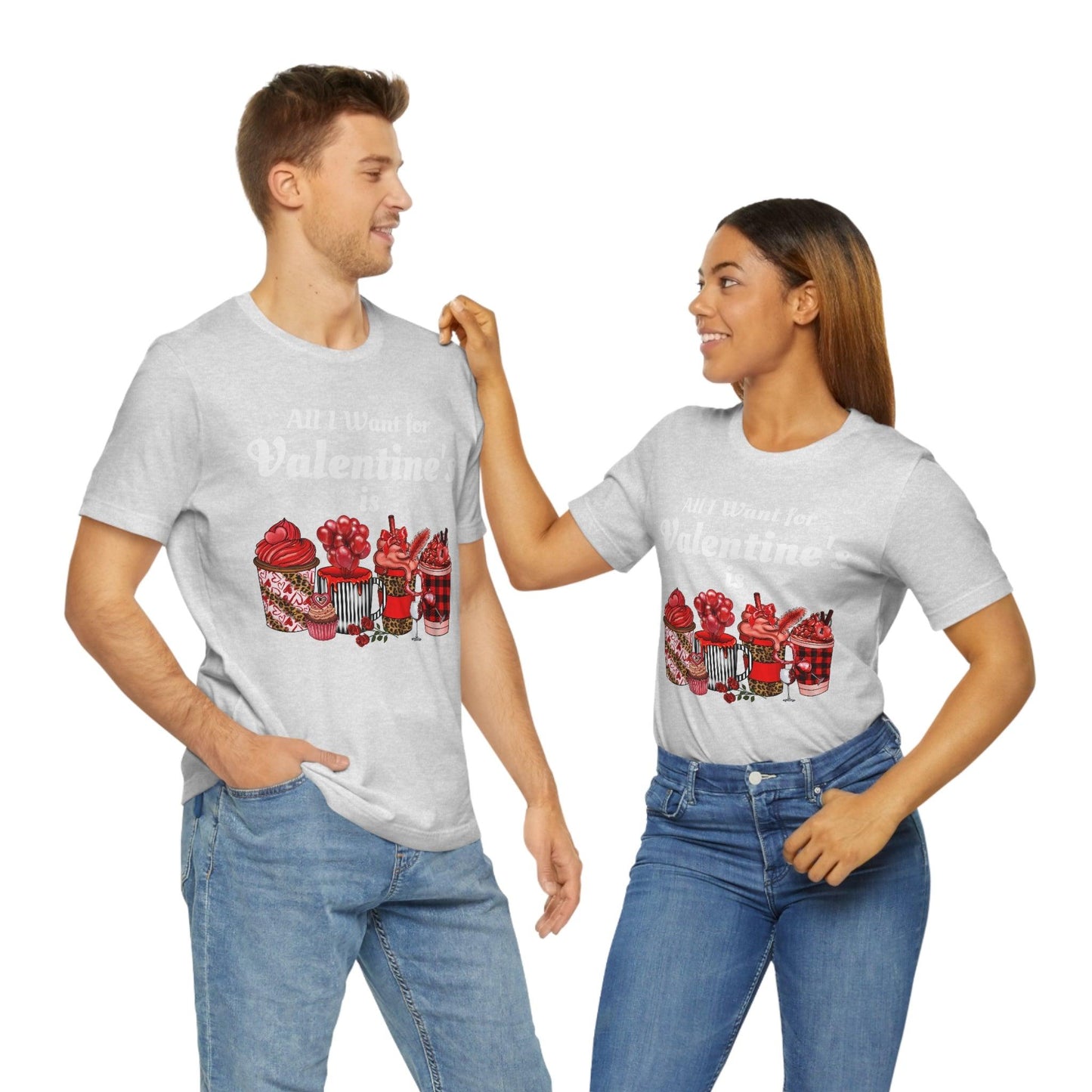 All I want for Valentines is Coffee Tee - Giftsmojo