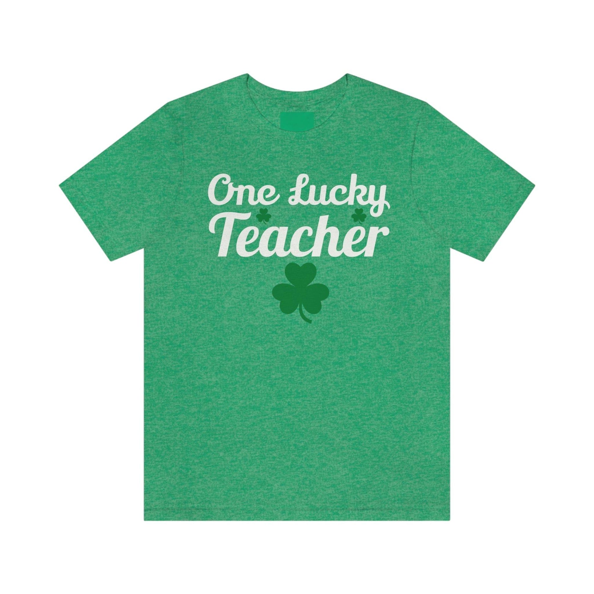 One Lucky Teacher Shirt St Patrick's Day tee, Teacher gift st patrick shirt, Lucky Shamrock shirt, shenanigans shirt, st Patricks day gift, - Giftsmojo