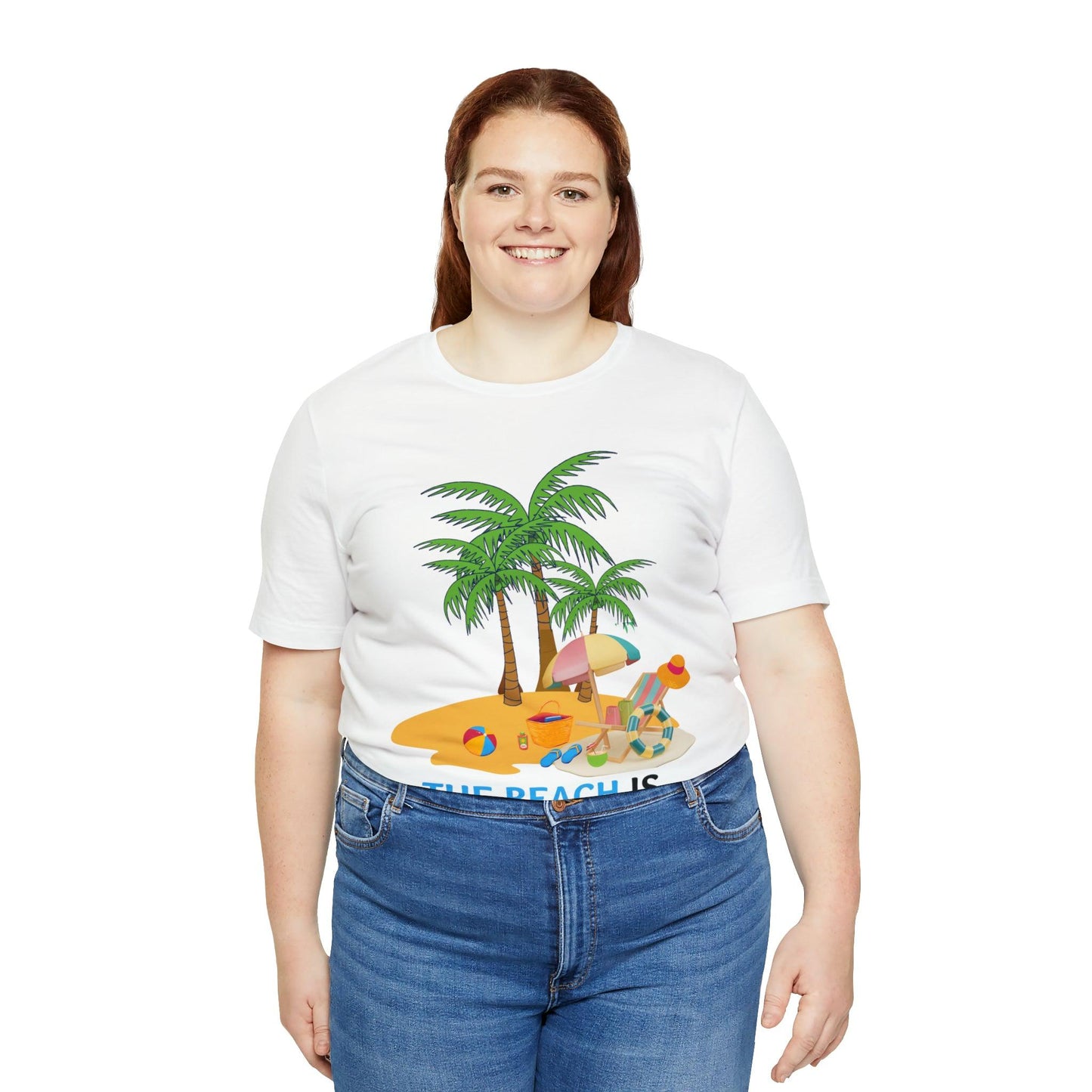 Beach shirt, The Beach is my happy place shirt, Beach t-shirt, Summer shirt, Beachwear, Beach fashion, Stylish beach apparel - Giftsmojo