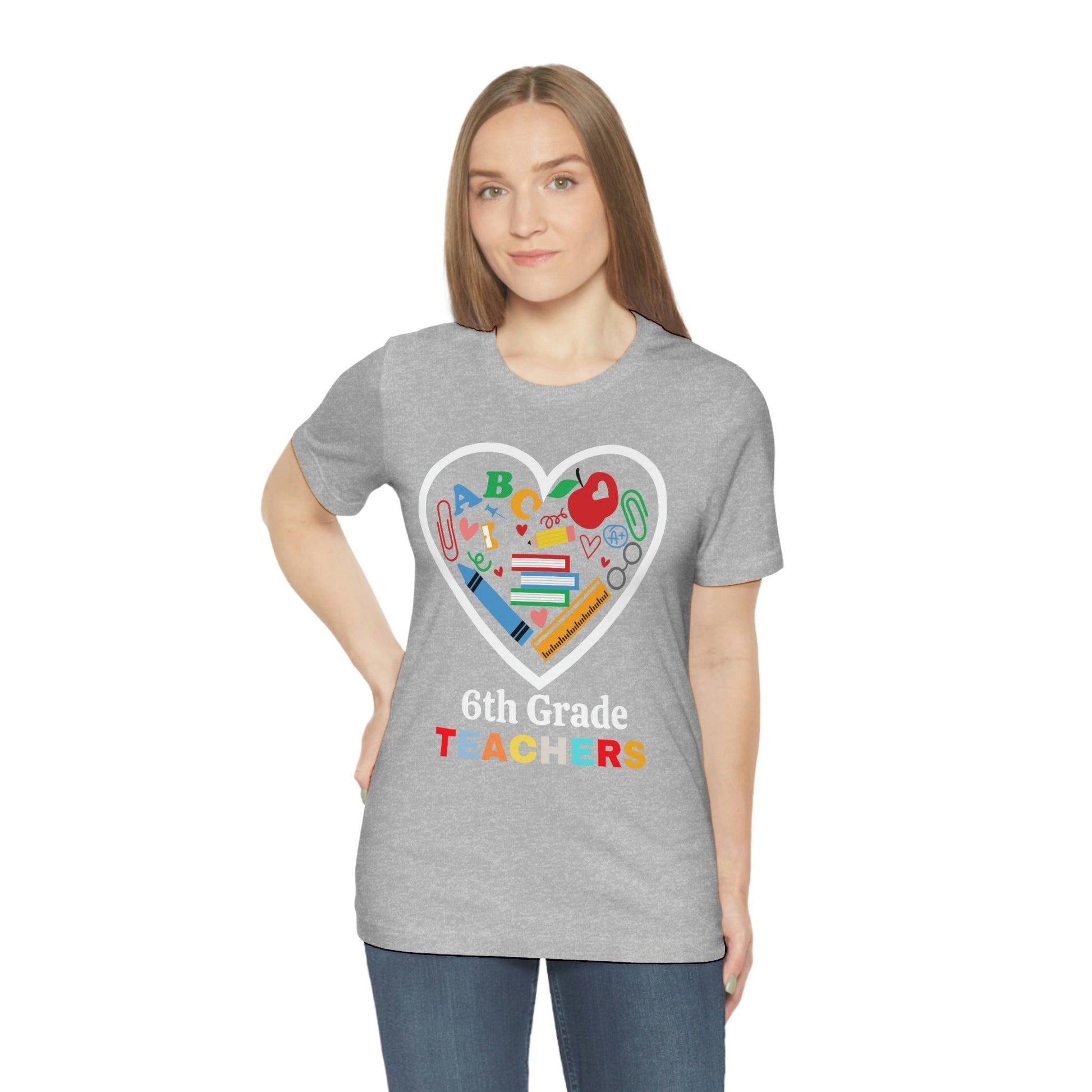 Love 6th Grade Teacher Shirt - Teacher Appreciation Shirt - Gift for Teachers - 6th Grade shirt - Giftsmojo