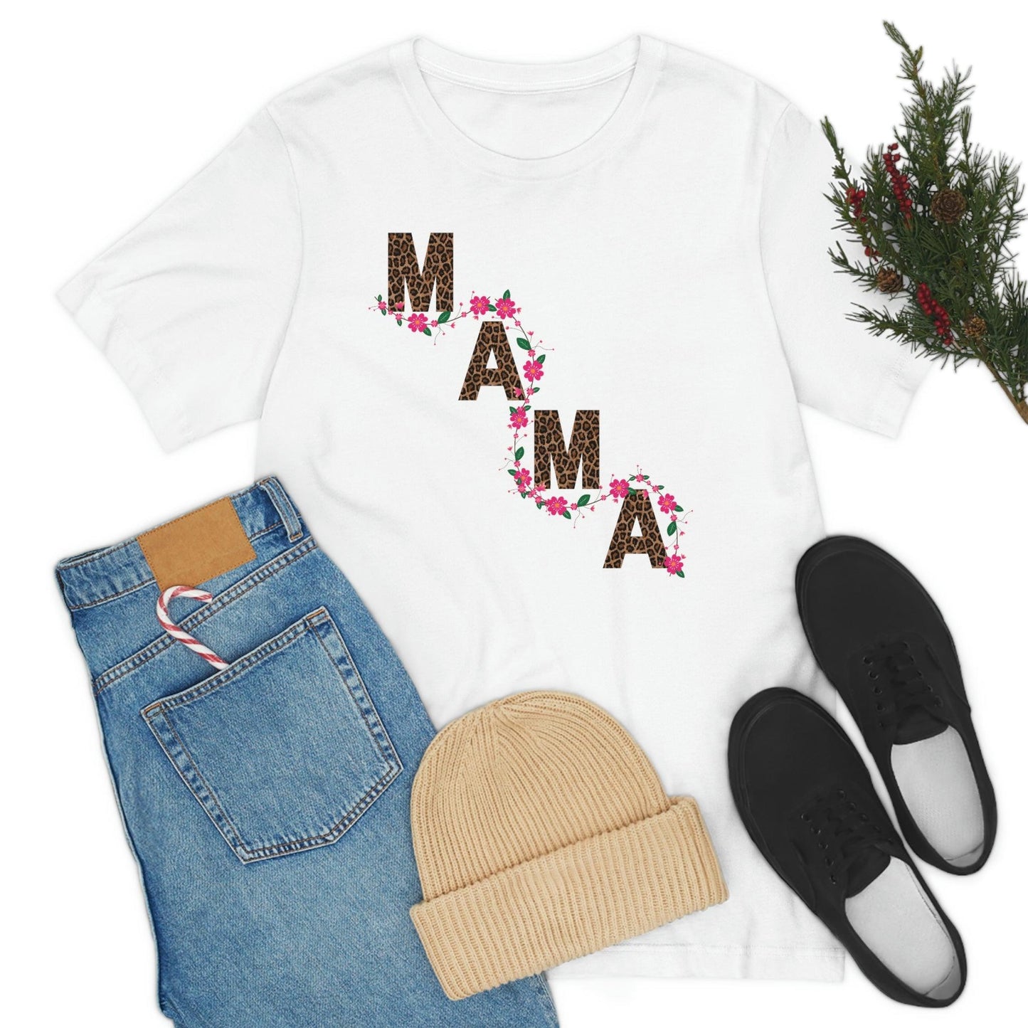Leopard print Mama shirt Flower mama shirt - Leopard Mama Shirt mothers day shirt new mom shirt - Giftsmojo