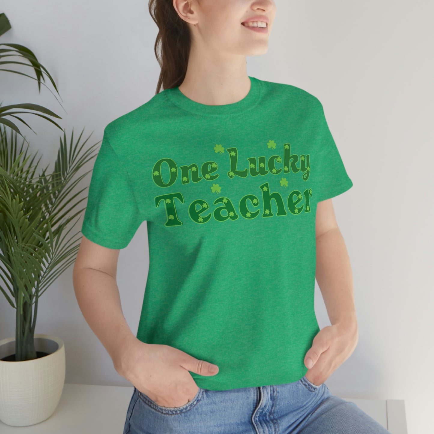 One Lucky Teacher Shirt feeling Lucky St Patrick's Day shirt - Funny St Paddy's day Funny Shirt