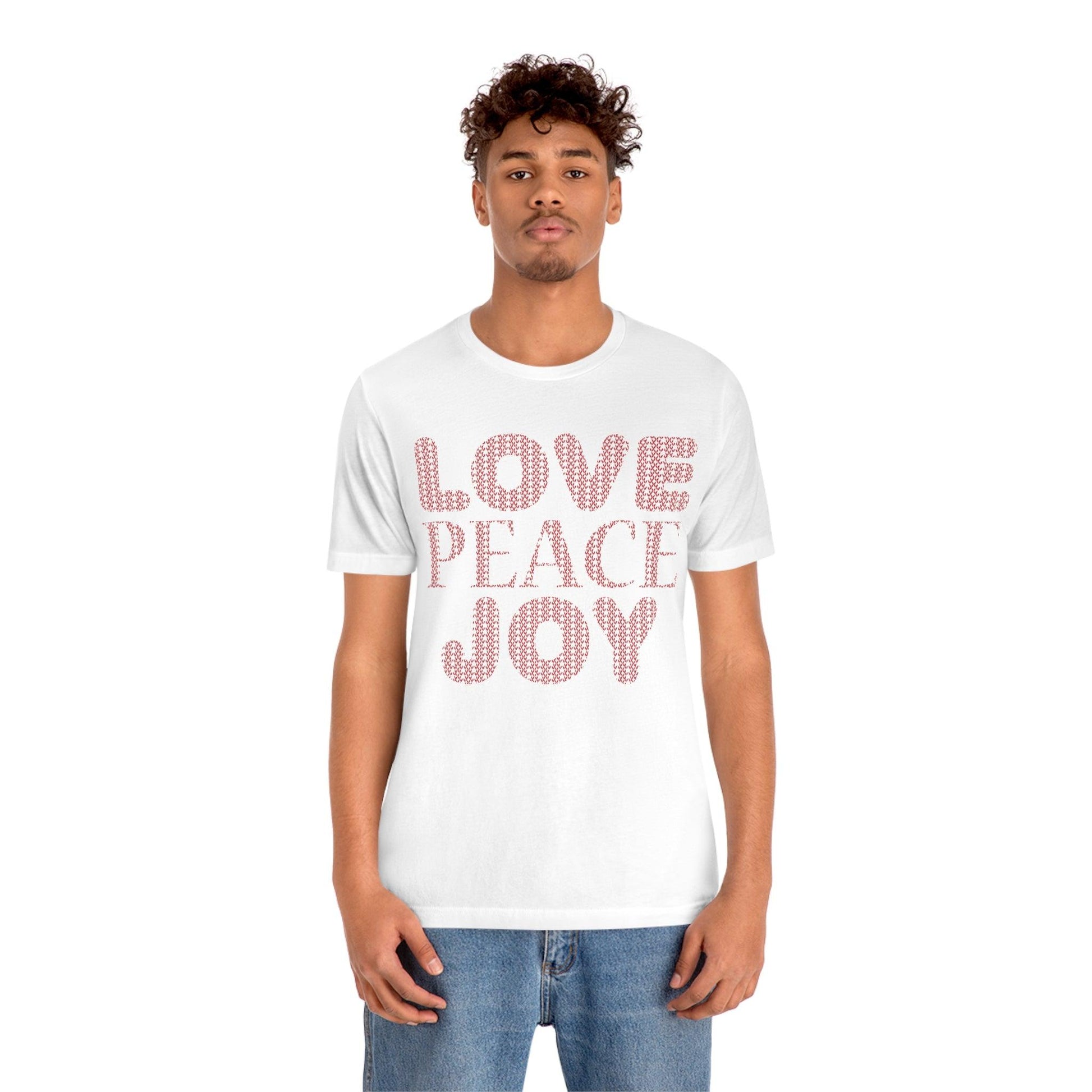 love peace joy Tee - Giftsmojo