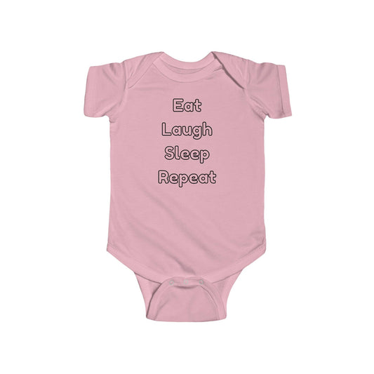 Baby Onesies, Baby gifts, Bodysuit, Baby clothes, Eat laugh sleep repeat - Giftsmojo