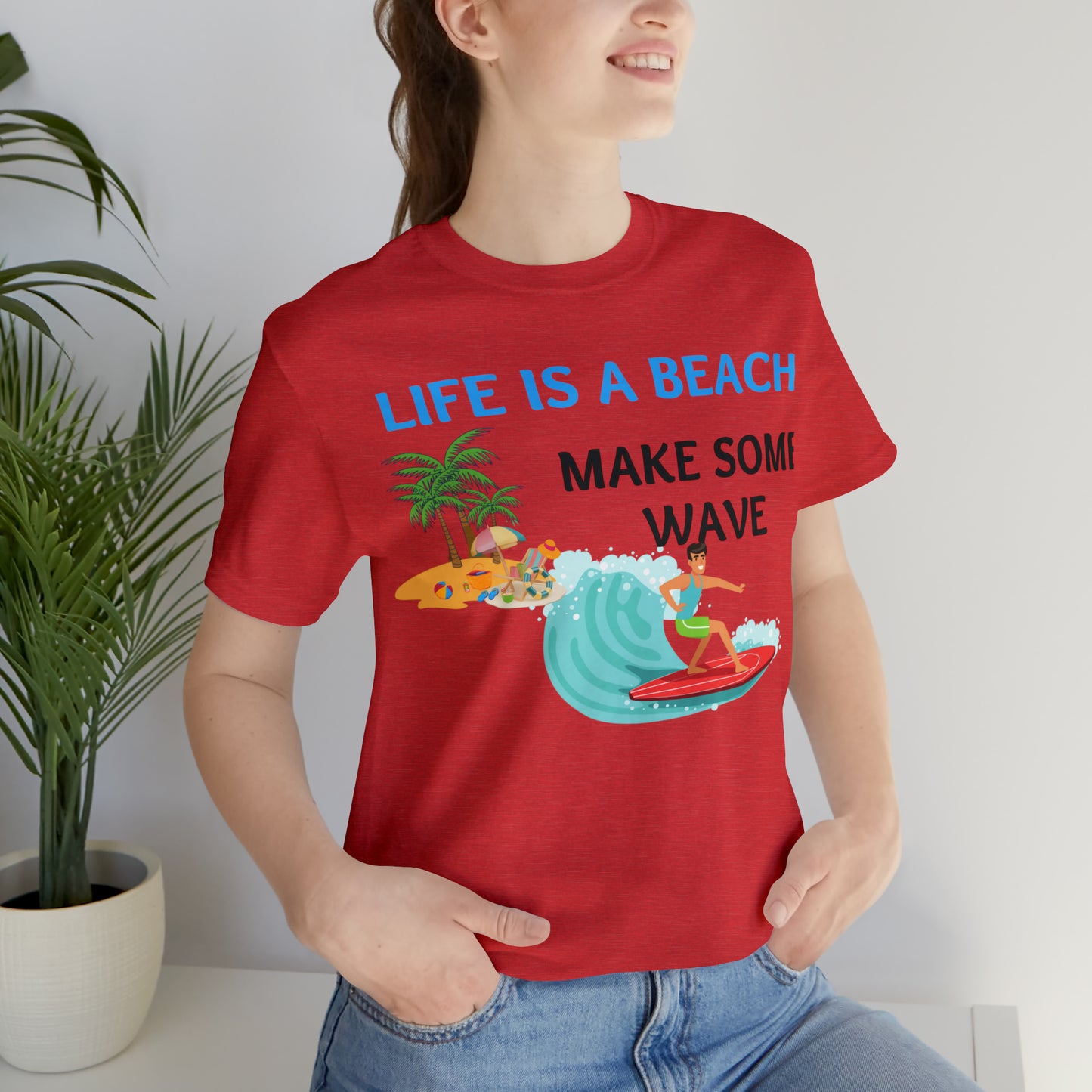 Life is a Beach shirt, Beach t-shirt, Summer shirt, Relaxing beachwear, Coastal fashion, Beach-inspired clothing, Beach adventure apparel