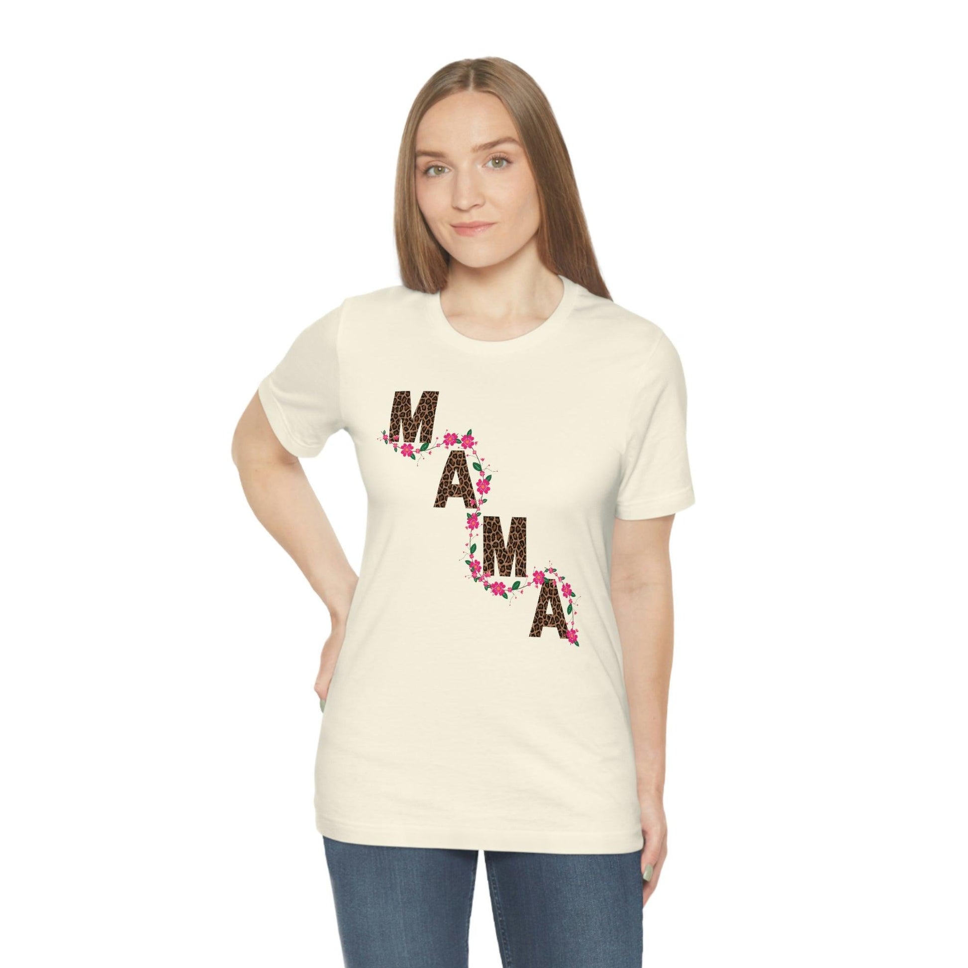 Leopard print Mama shirt Flower mama shirt - Leopard Mama Shirt mothers day shirt new mom shirt - Giftsmojo