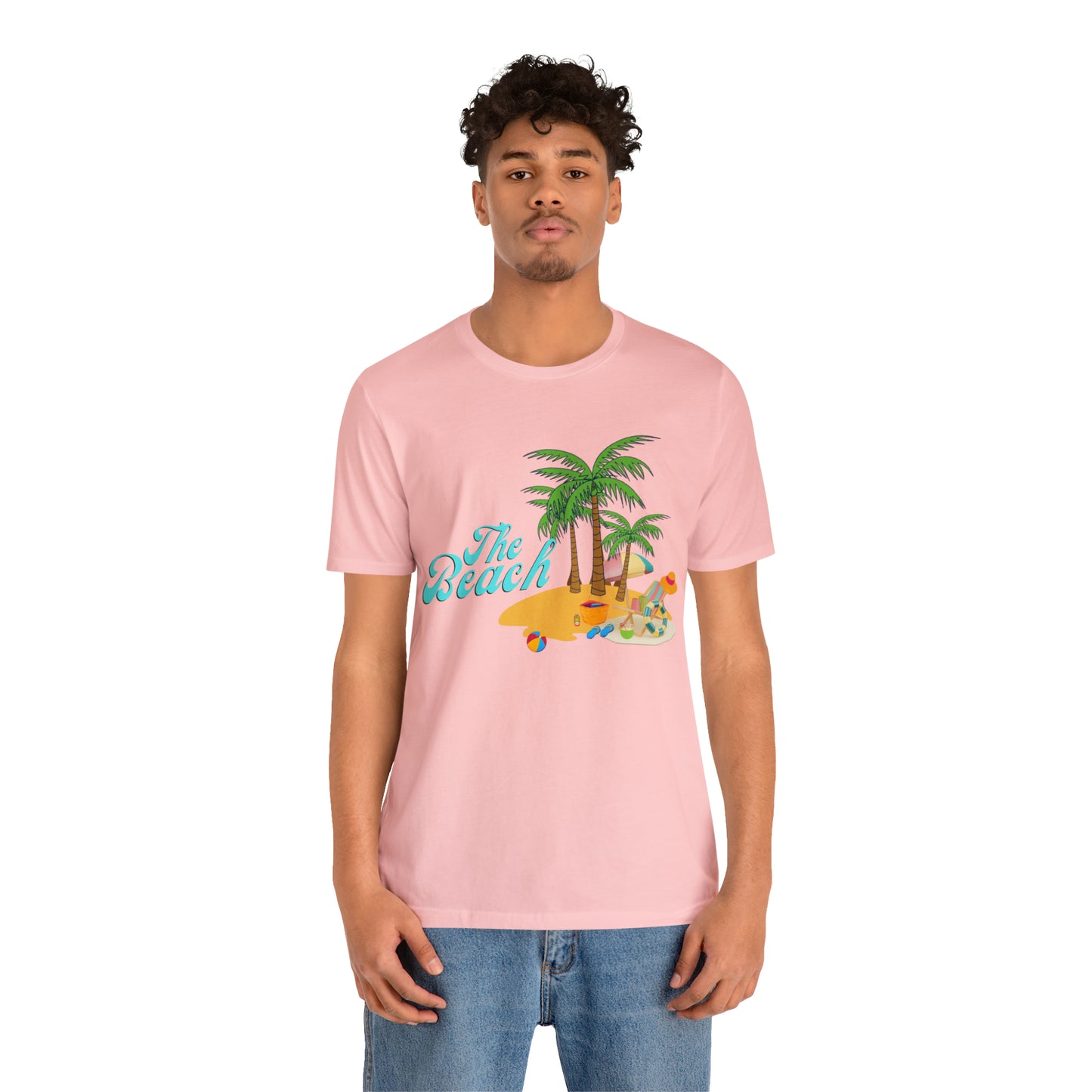 The Beach shirt, Beach t-shirt, Summer shirt, Beachwear, Beach fashion, Tropical print, Trendy design, Stylish beach apparel