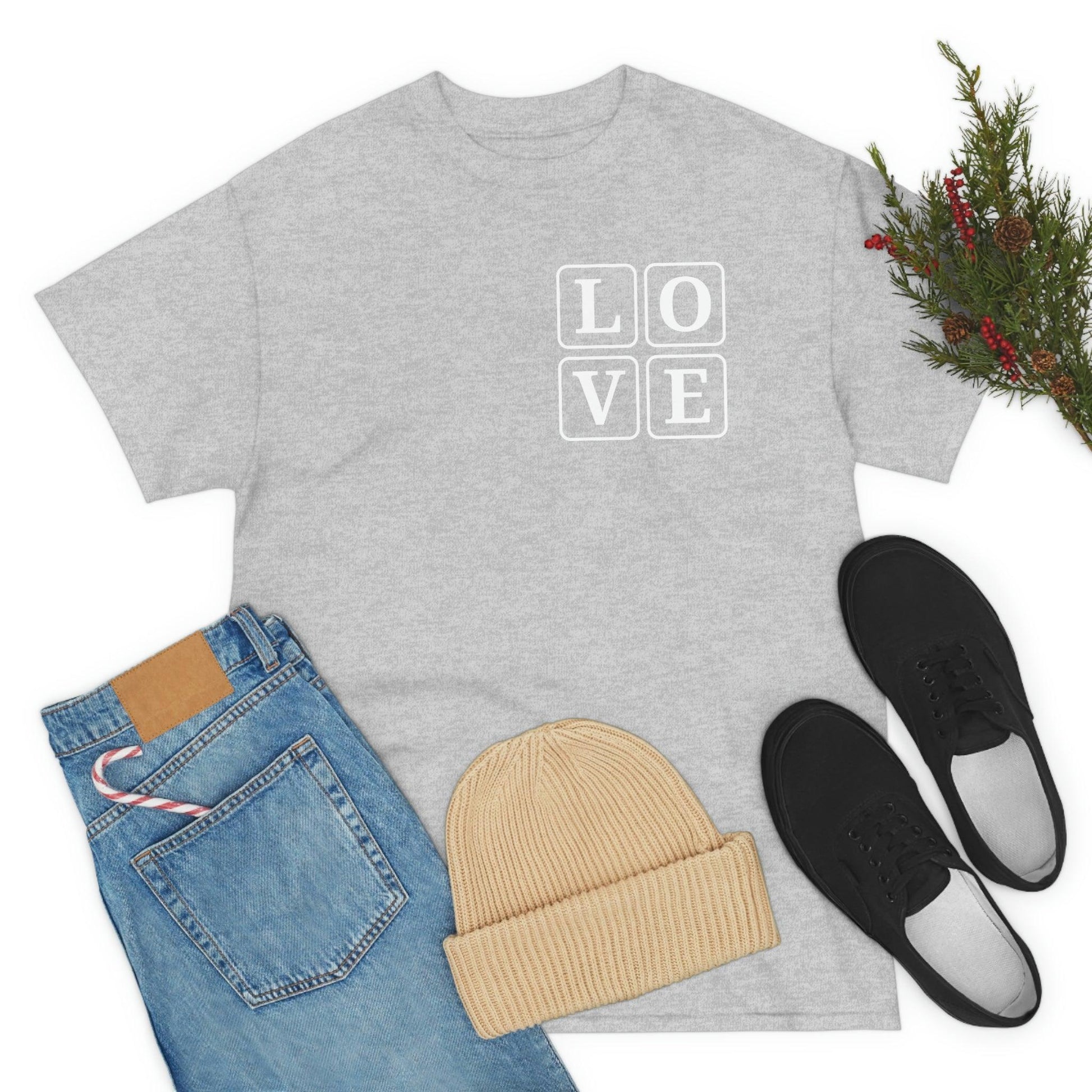 Love Square T-Shirt, - Giftsmojo