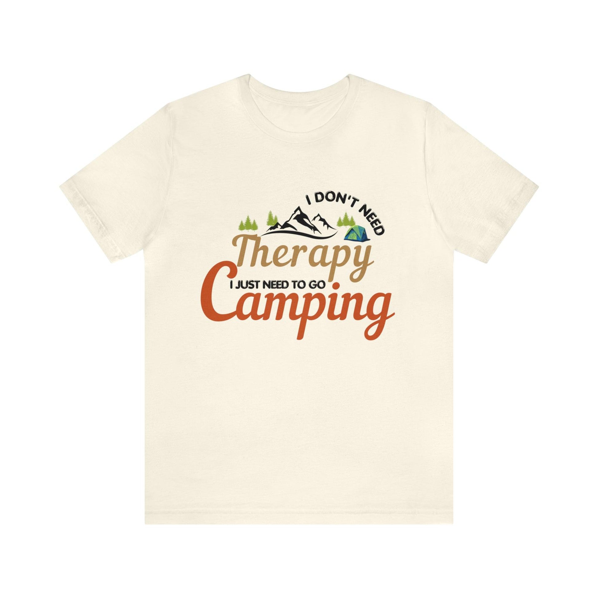 I don't need therapy I just need to go camping, camping shirt, dad shirt, dad gift, gift for outdoor lover, fishing gift nature lover shirt - Giftsmojo