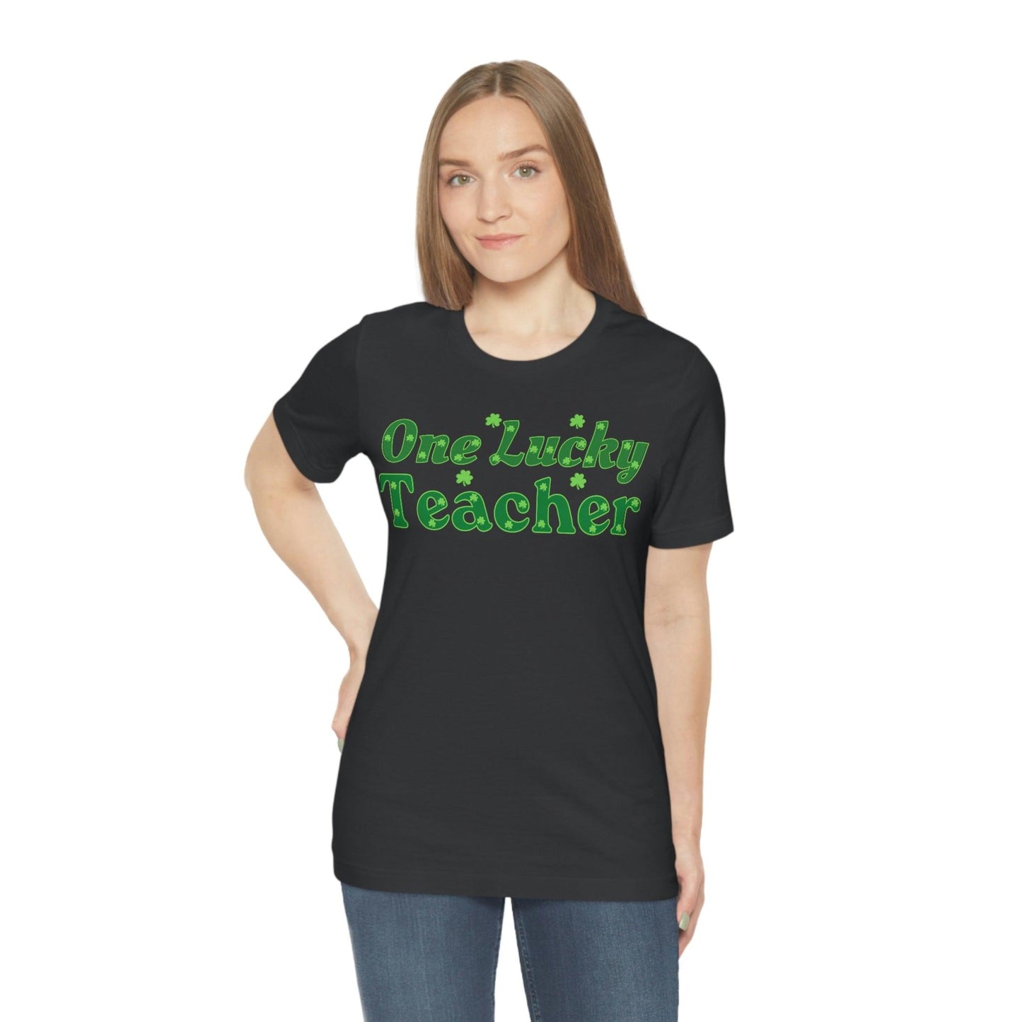 One Lucky Teacher Shirt feeling Lucky St Patrick's Day shirt - Funny St Paddy's day Funny Shirt - Giftsmojo