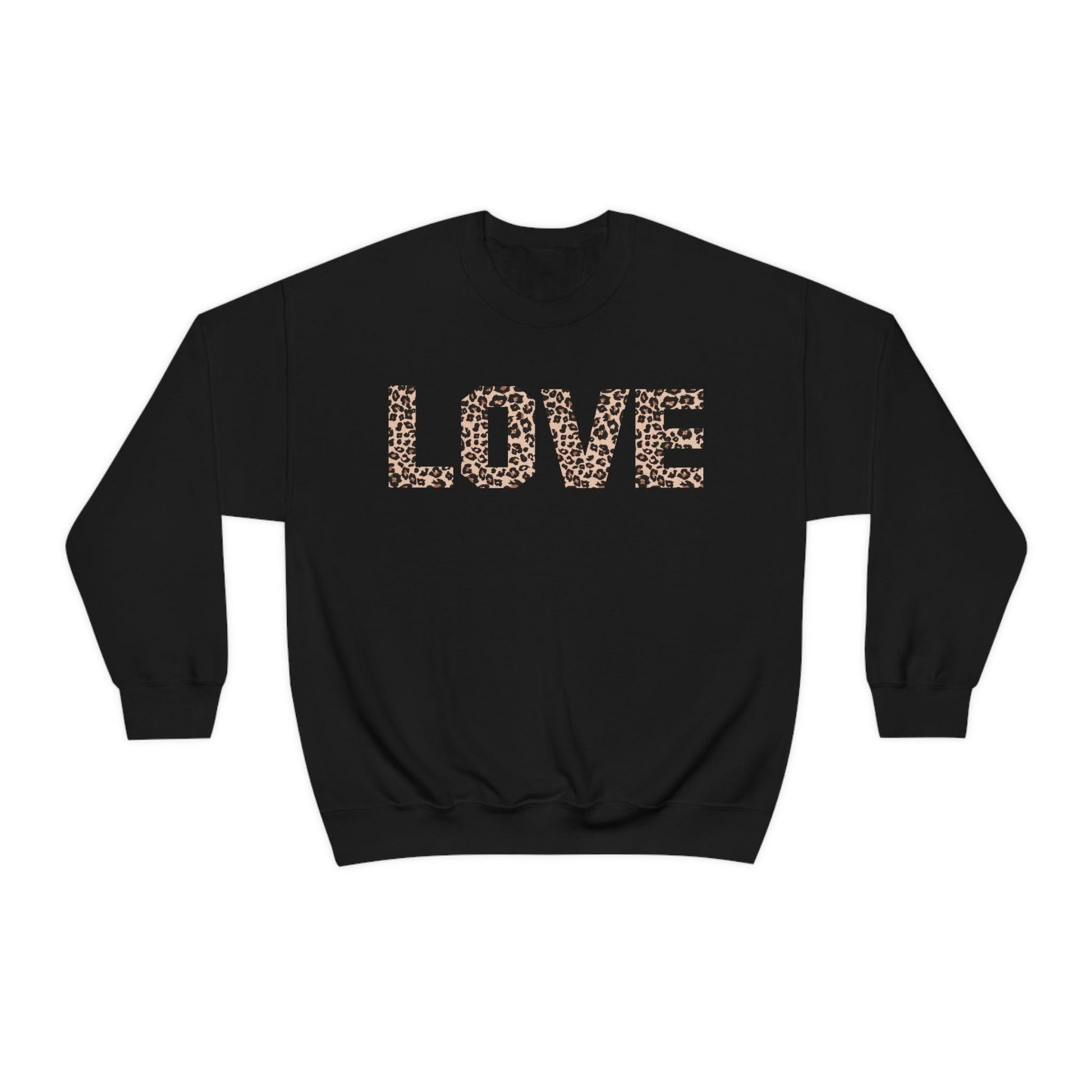 Leopard print love Sweatshirt - Giftsmojo