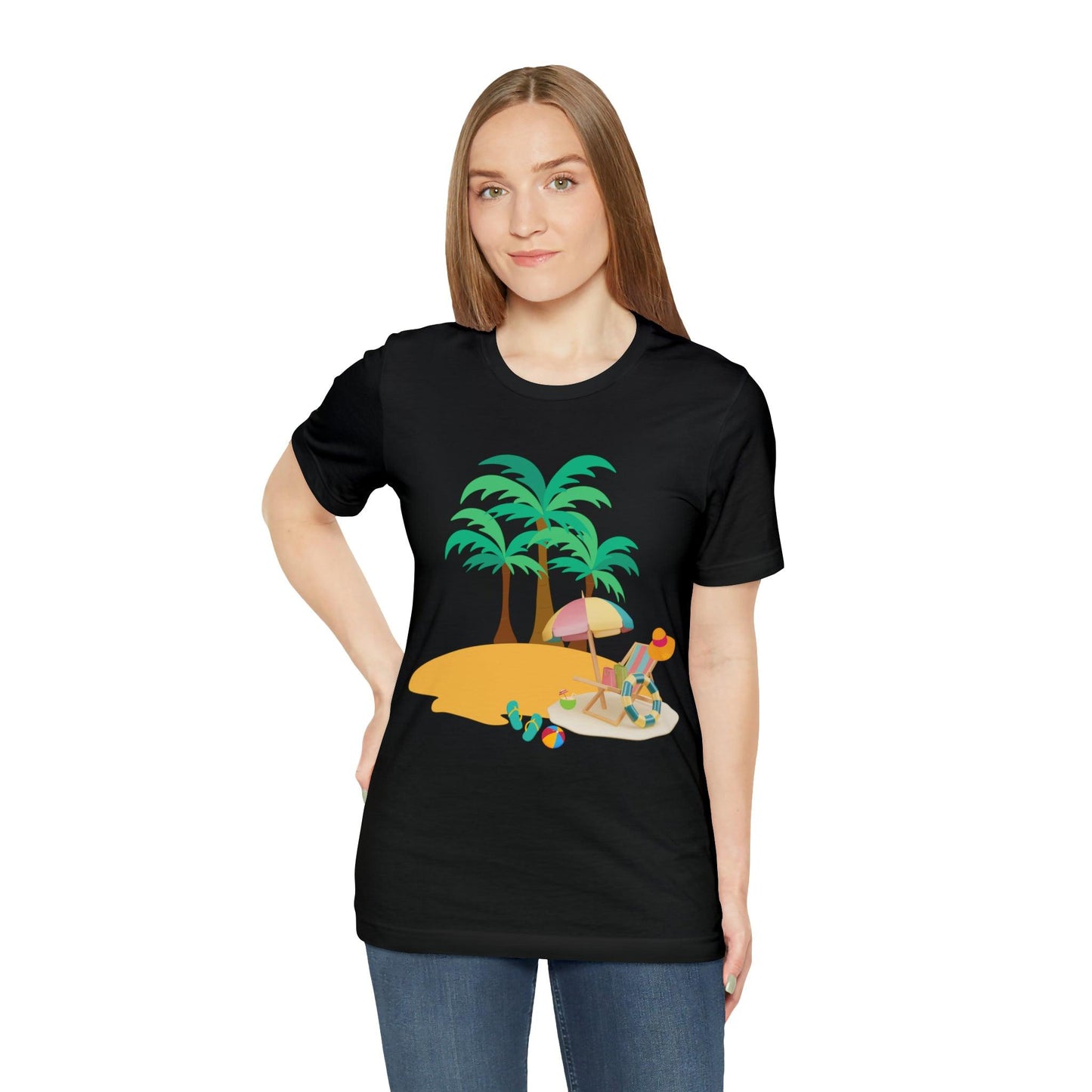 Beach shirt, Beach t-shirt, Summer shirt, Beachwear, Beach fashion, Tropical print, Trendy design, Stylish beach apparel - Giftsmojo