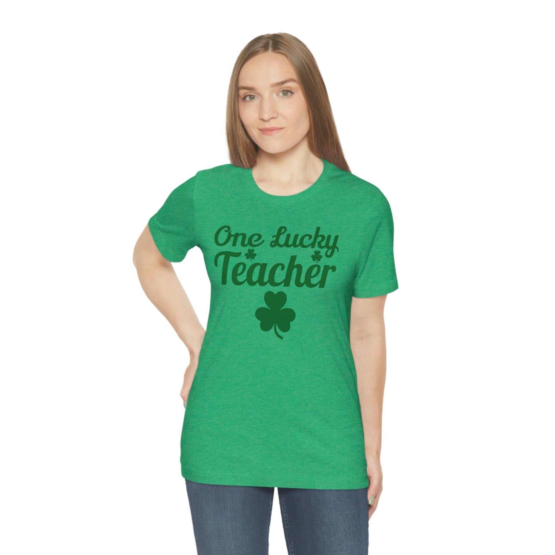 Feeling Lucky Shirt One Lucky Teacher Shirt St Patrick's Day shirt - Funny St Paddy's day Funny Shirt Shamrock shirt shenanigans shirt - Giftsmojo