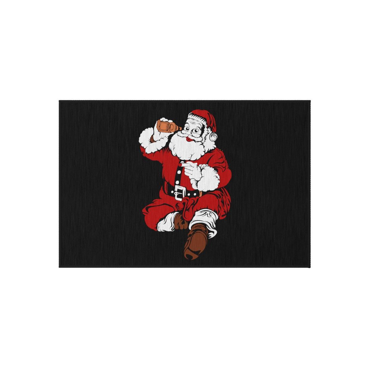 Naughty Santa Outdoor Rug - Giftsmojo