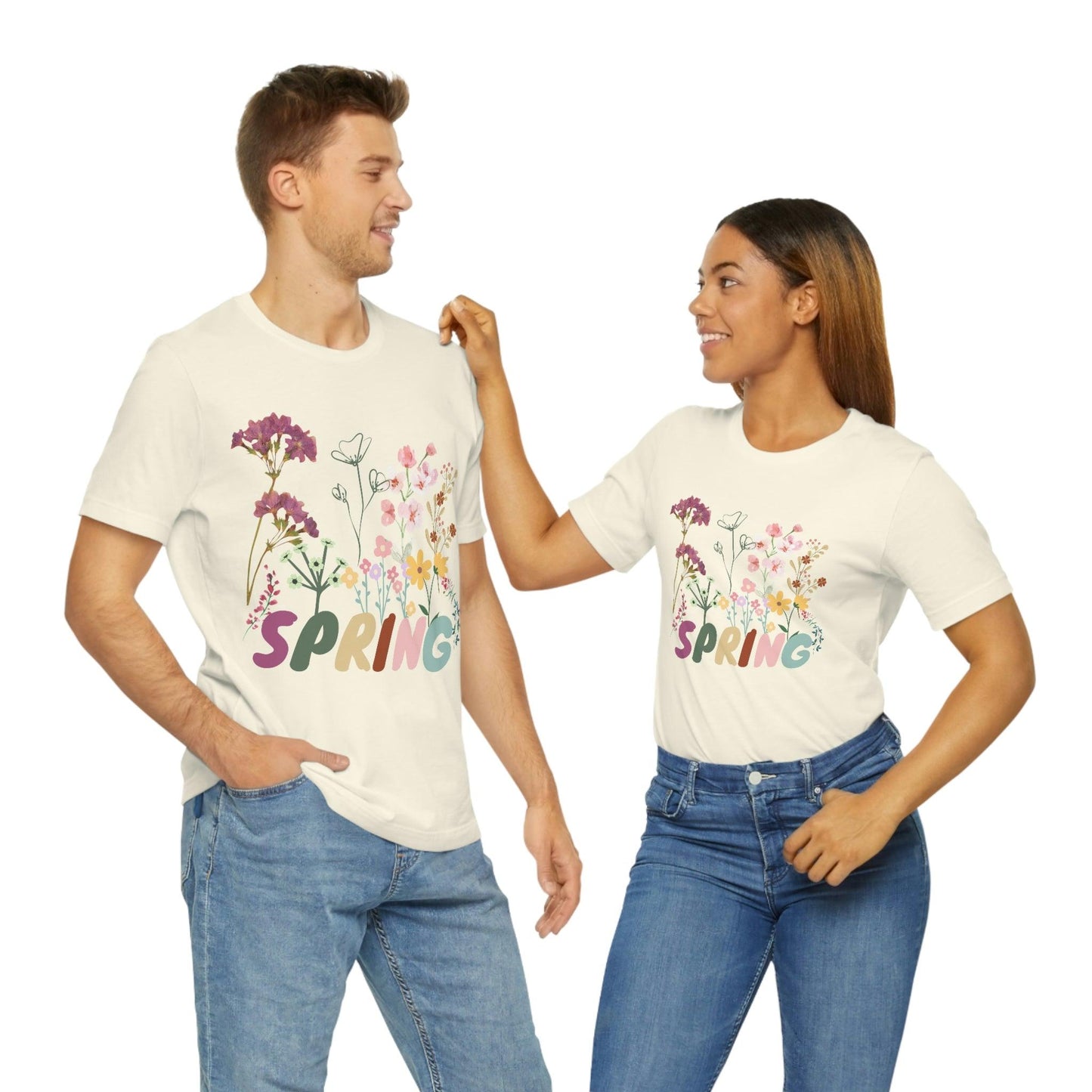 Spring Shirt, Flower T shirt, Vintage Botanical Shirt, Vintage T-shirt, Graphic Tshirt, Botanical Print, Vintage Flower Shirt, Wildflower,