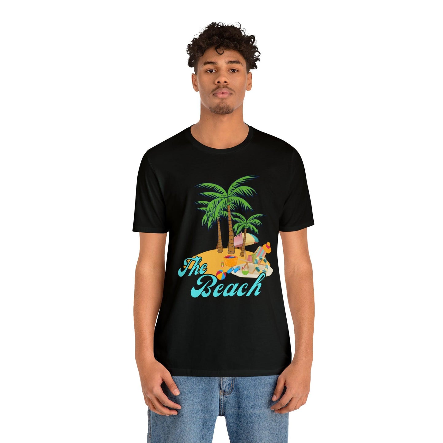 The Beach shirt, Beach t-shirt, Summer shirt, Beachwear, Beach fashion, Tropical print, Trendy design, Stylish beach apparel - Giftsmojo