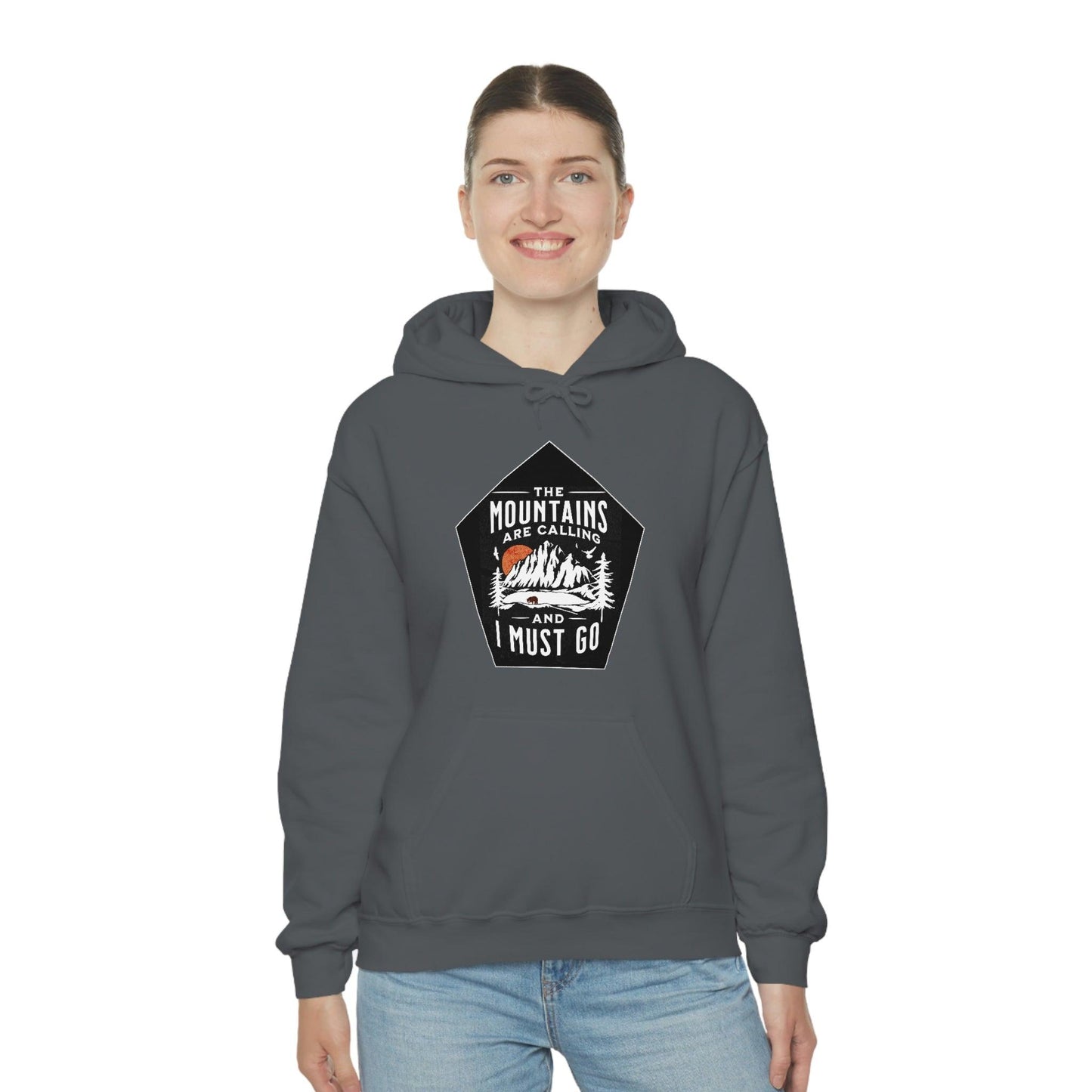 The Mountains are Calling and I Must Go, Hooded Sweatshirt - Giftsmojo