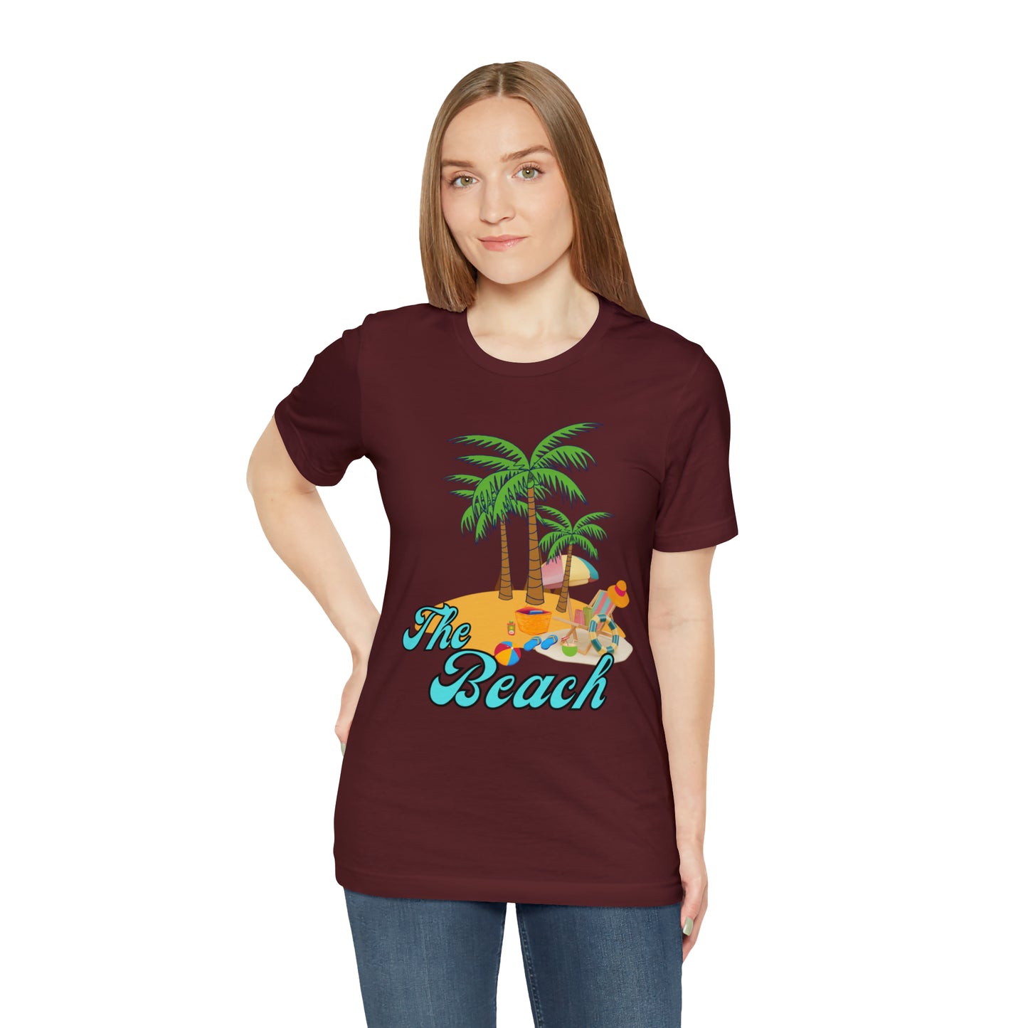 The Beach shirt, Beach t-shirt, Summer shirt, Beachwear, Beach fashion, Tropical print, Trendy design, Stylish beach apparel