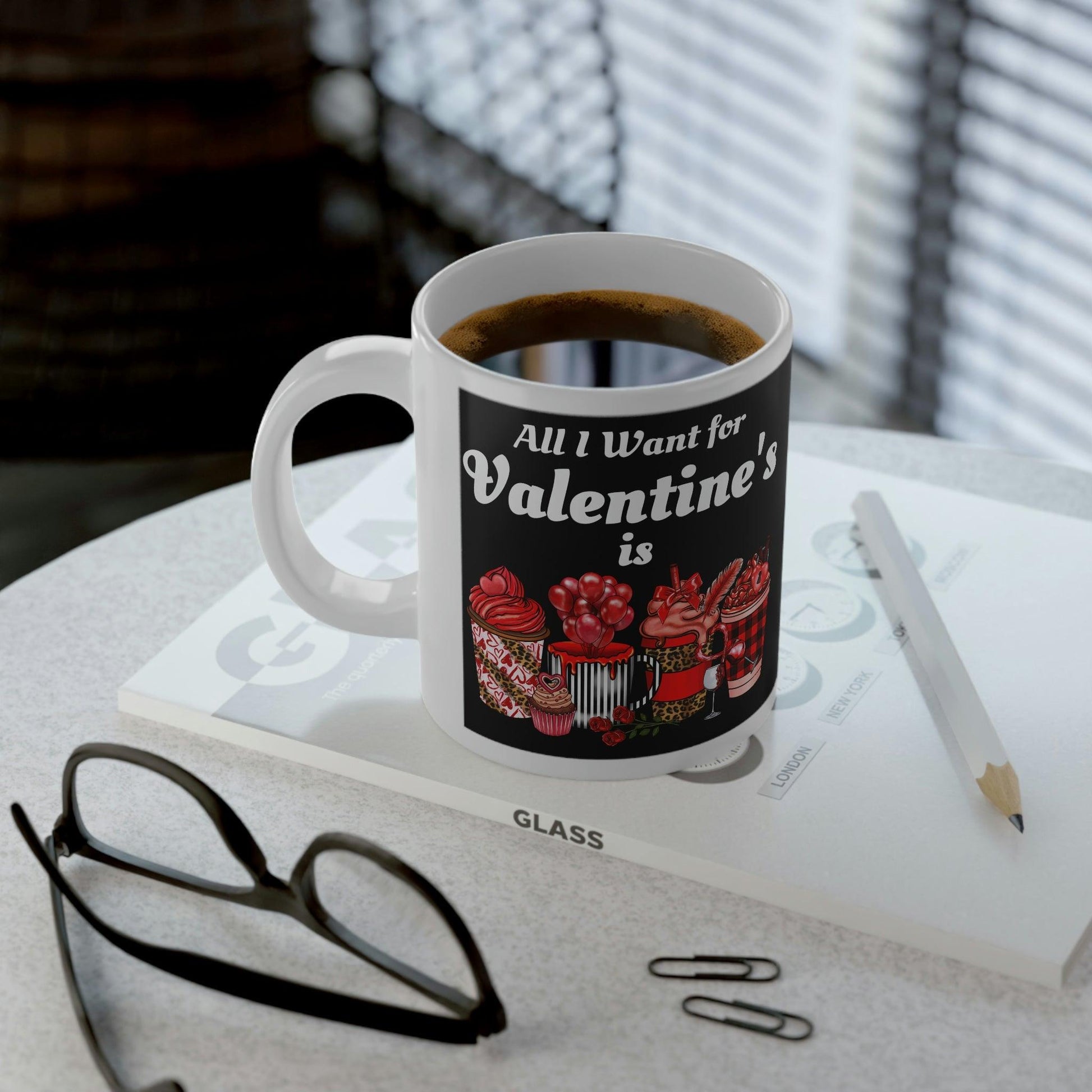 All I want for Valentine's is Coffee Jumbo Mug, 20oz - Giftsmojo