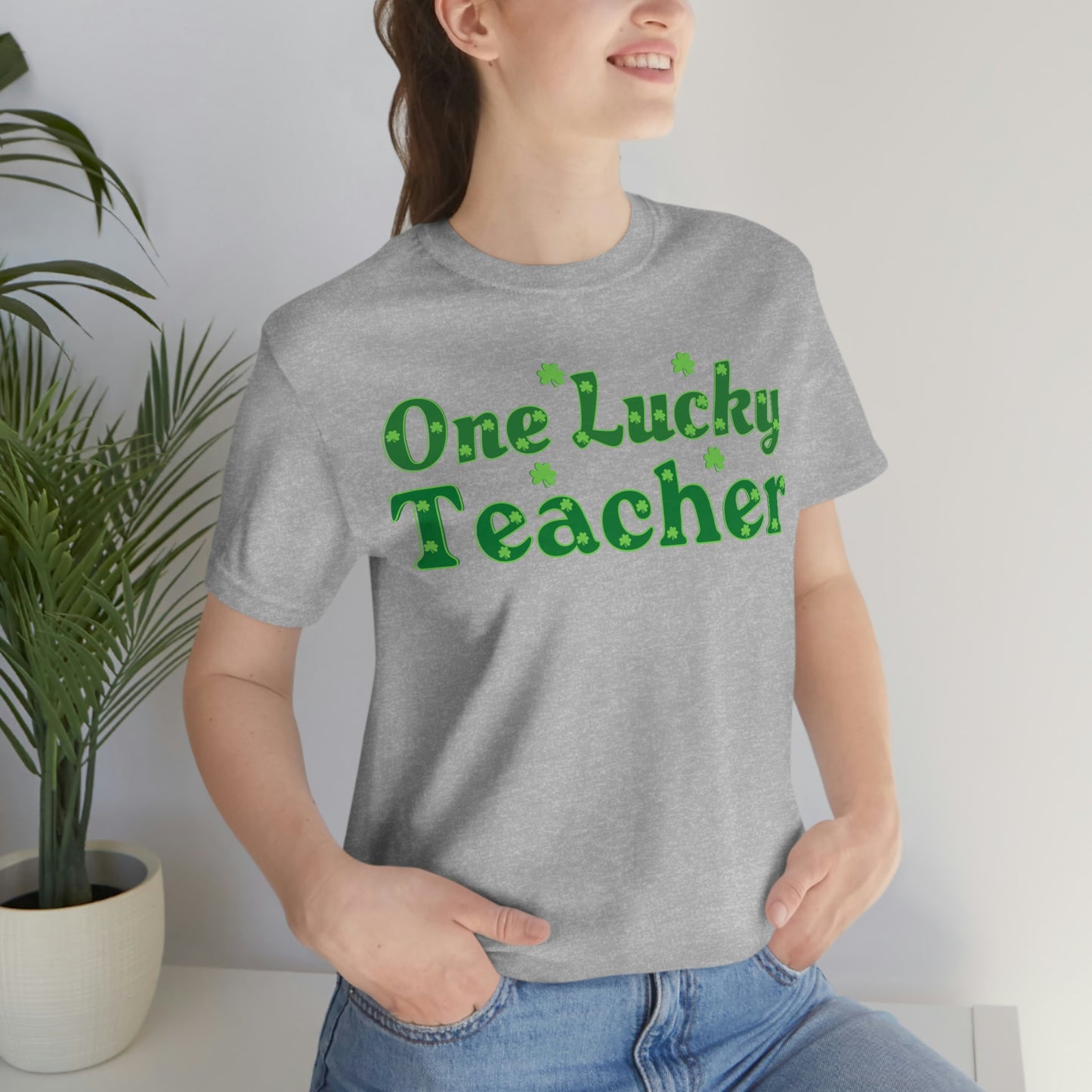 One Lucky Teacher Shirt feeling Lucky St Patrick's Day shirt - Funny St Paddy's day Funny Shirt