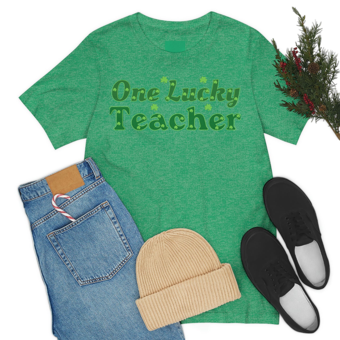 One Lucky Teacher Shirt feeling Lucky St Patrick's Day shirt - Funny St Paddy's day Funny Shirt