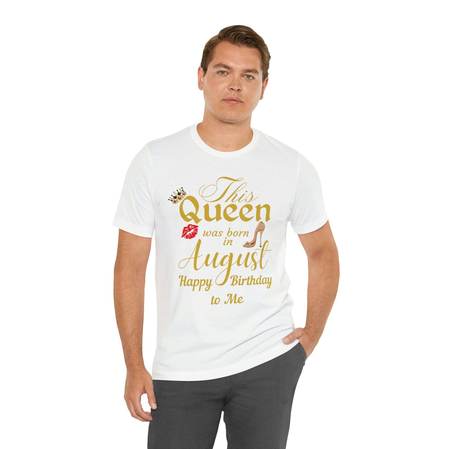 Birthday Queen Shirt, Gift for birthday, This Queen was born in August shirt, Funny Queen shirt, funny Birthday shirt, birthday gift - Giftsmojo