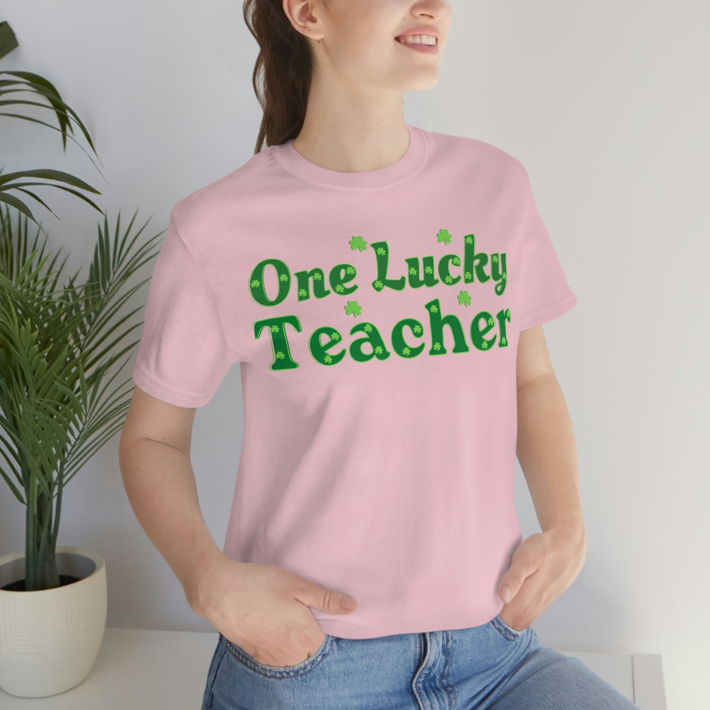 One Lucky Teacher Shirt feeling Lucky St Patrick's Day shirt - Funny St Paddy's day Funny Shirt