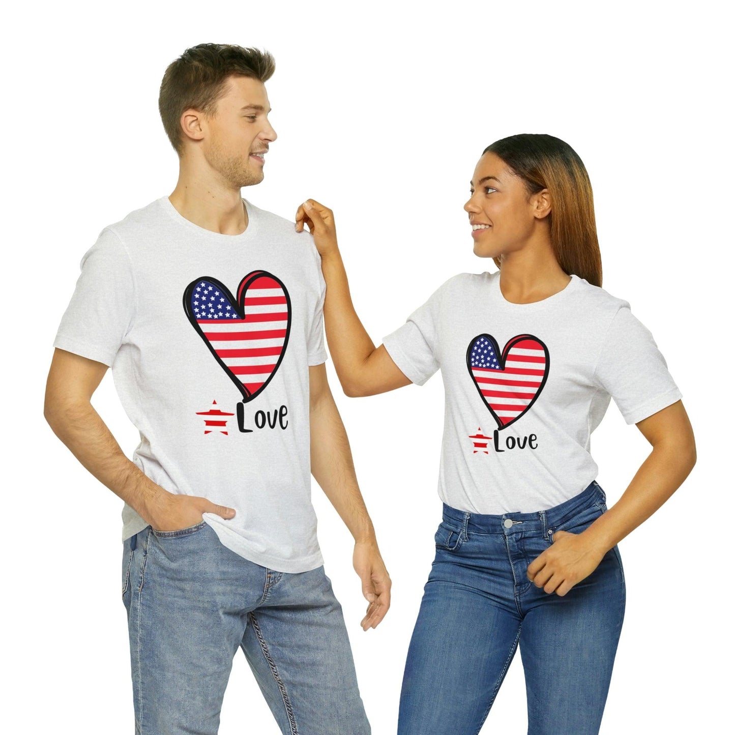 Memorial Day shirt, Love flag shirt, Independence Day, 4th of July shirt - Giftsmojo