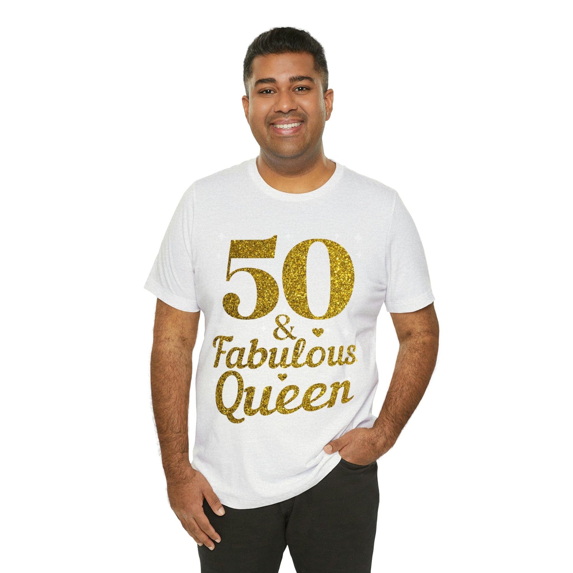 Funny 50th birthday shirt, 50th birthday Tshirt, 50 and fabulous Queen, birthday queen shirt, Gift for 50th birthday, Vintage shirt, birthday gift, birthday girl shirt, mom’s birthday gift, mom gift, wife gift, - Giftsmojo