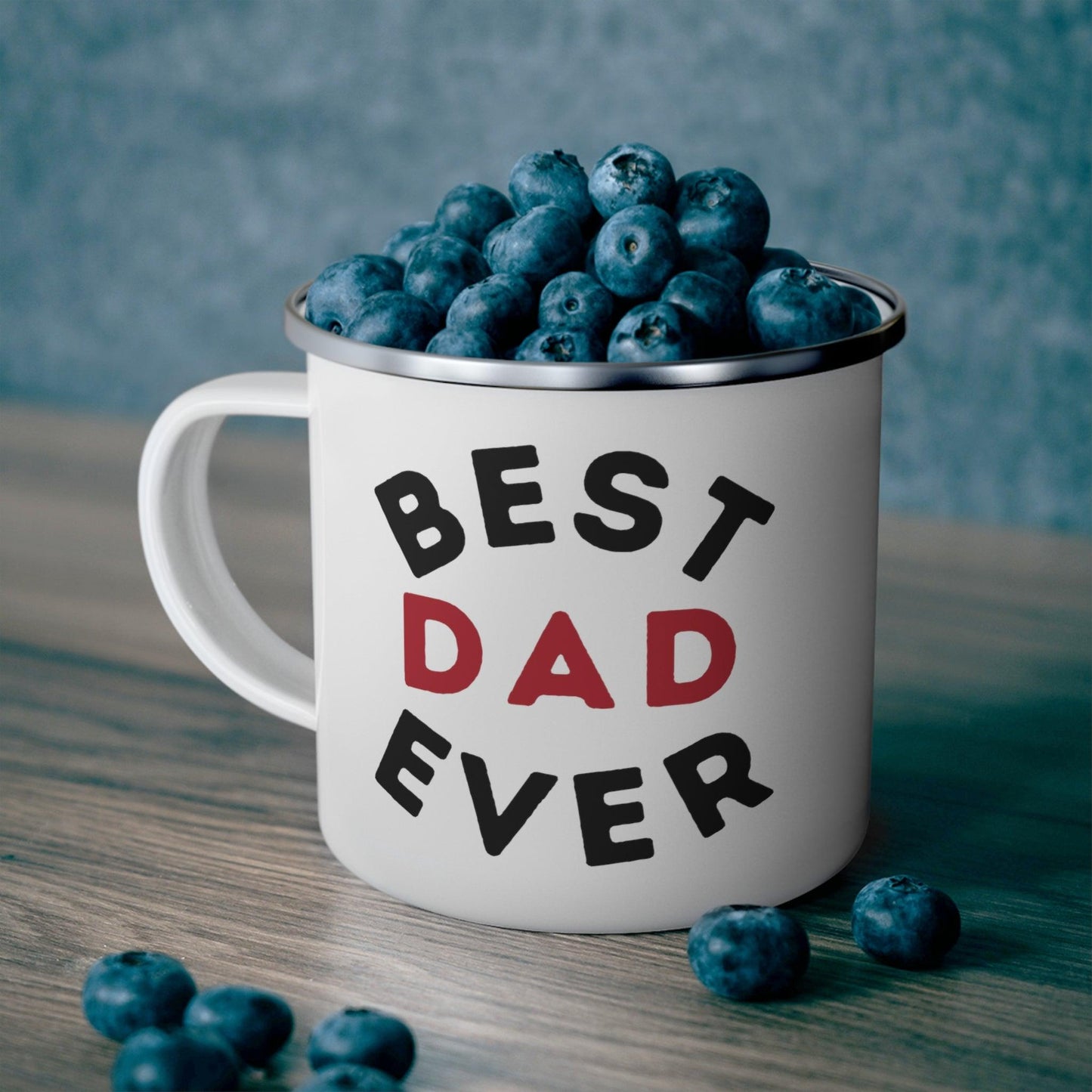 Best Dad Ever Mug, Enamel Camping Mug, Camping gift, Gift for dad, Father's day gift, Dad Mug, Dad gift - Giftsmojo