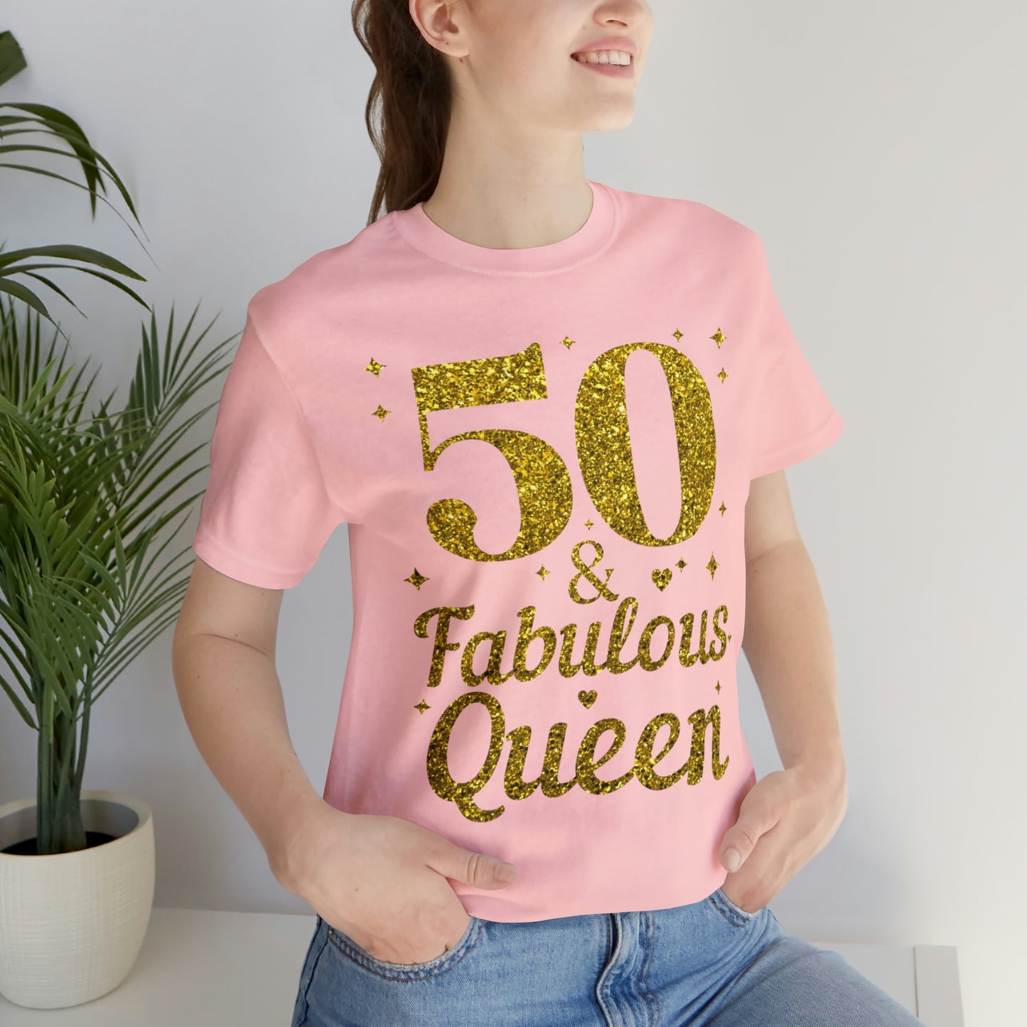 Funny 50th birthday Shirt 50 and Fabulous Queen shirt