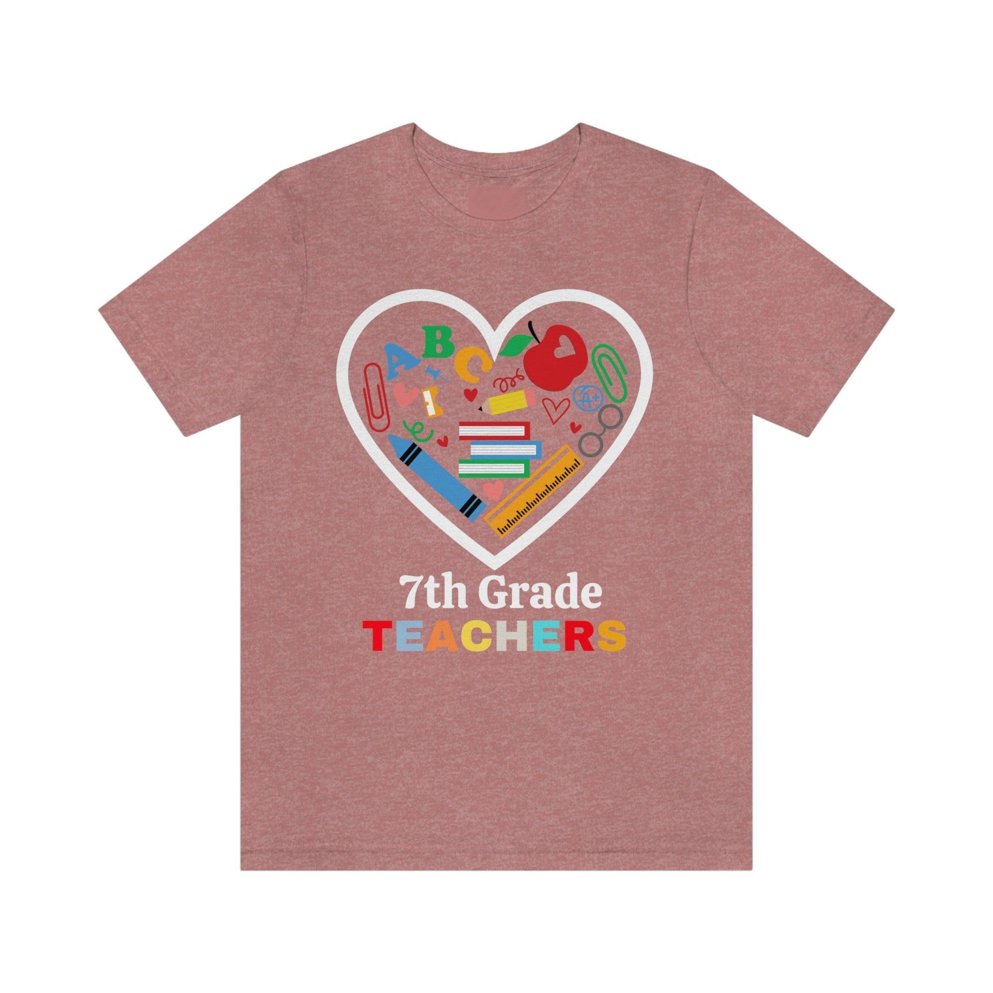 Love 7th Grade Teacher Shirt - Teacher Appreciation Shirt - Gift for Teachers - 7th Grade shirt - Giftsmojo