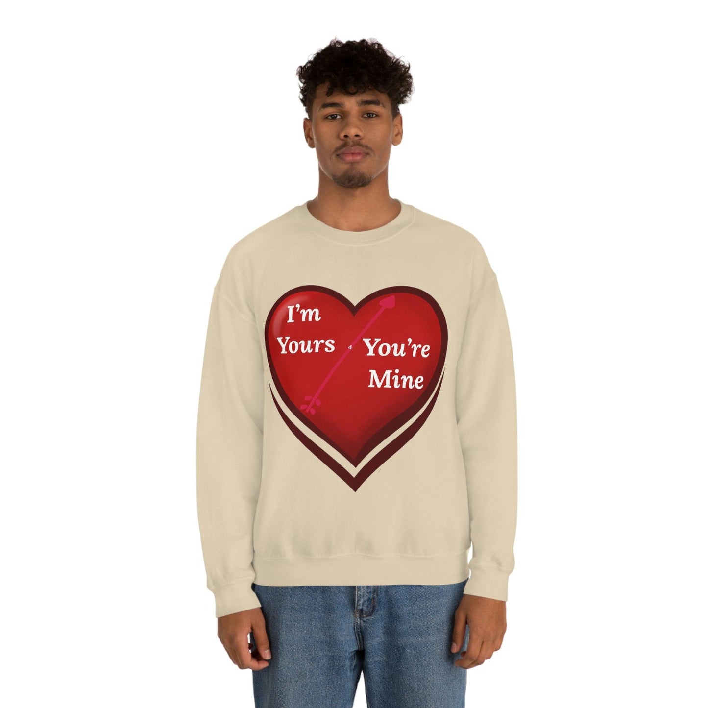 I'm Yours and You're Mine Heart Sweatshirt - Giftsmojo