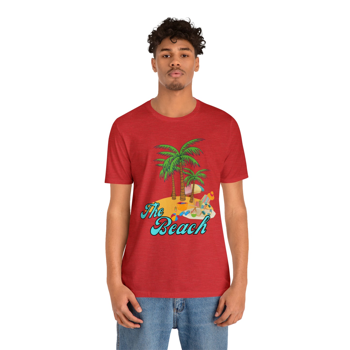 The Beach shirt, Beach t-shirt, Summer shirt, Beachwear, Beach fashion, Tropical print, Trendy design, Stylish beach apparel